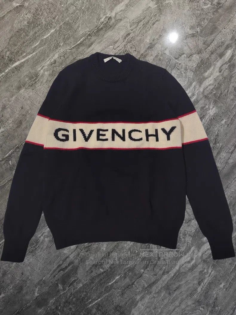 Givenchy Givenchy Classic Logo Round Neck Sweater Size US S / EU 44-46 / 1 - 1 Thumbnail