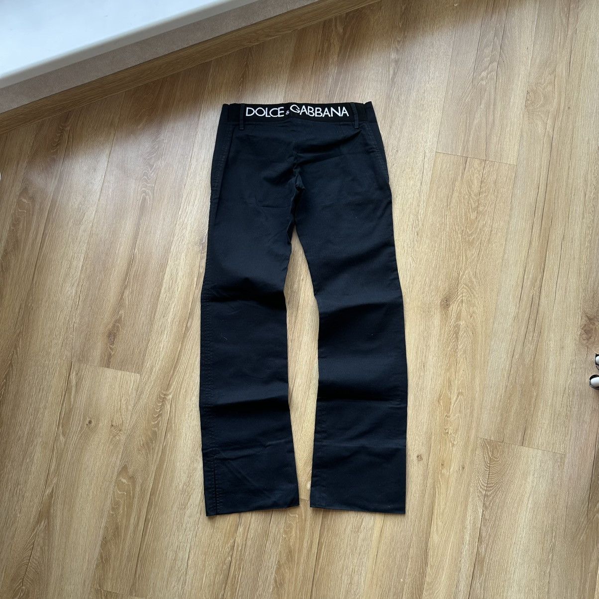 Dolce & Gabbana 2000s Vintage Dolce&Gabbana Low Waist Classic Trousers Pants Size 26" / US 2 / IT 38 - 1 Thumbnail