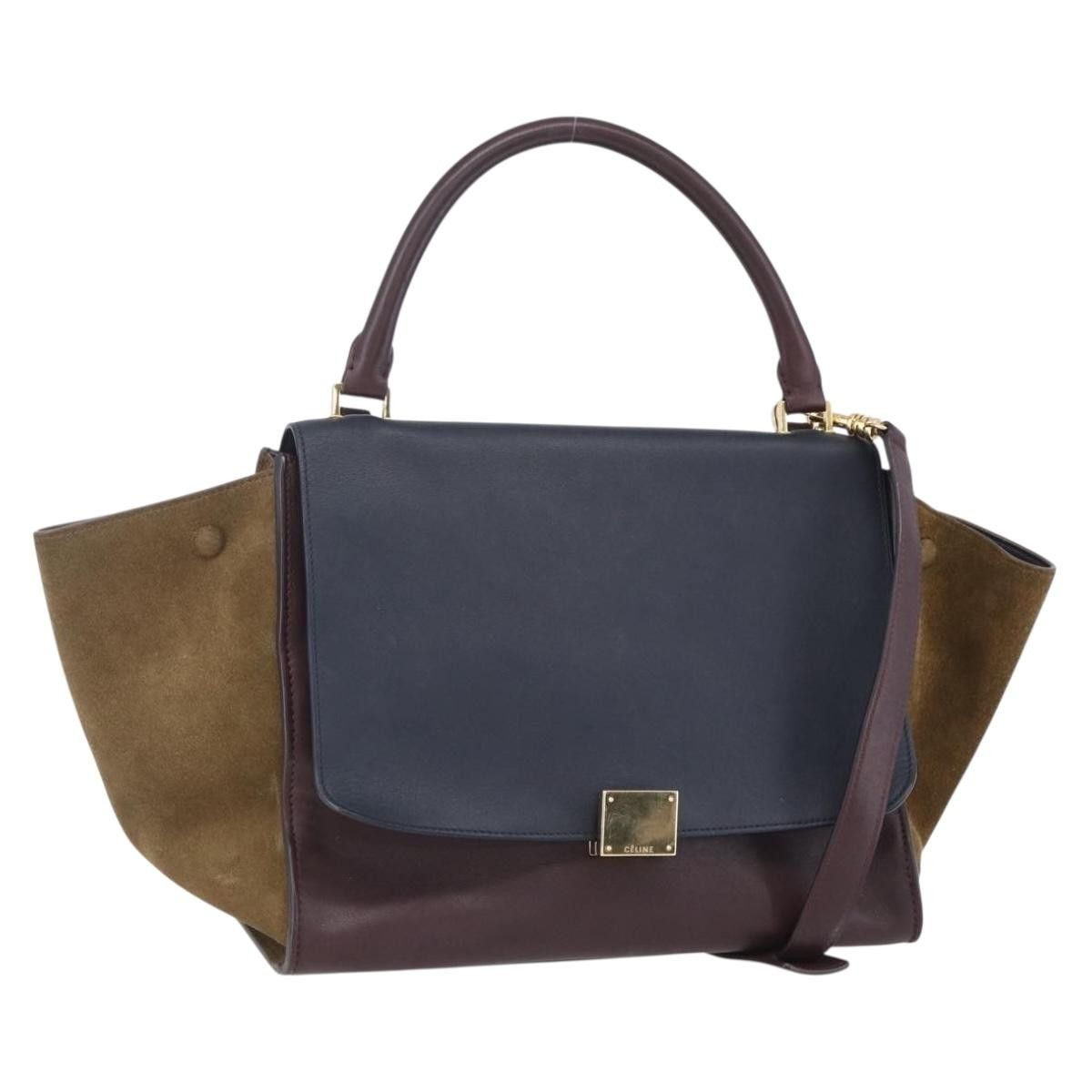 Celine Celine Tricolor Trapeze Bag Leather Size ONE SIZE - 1 Thumbnail