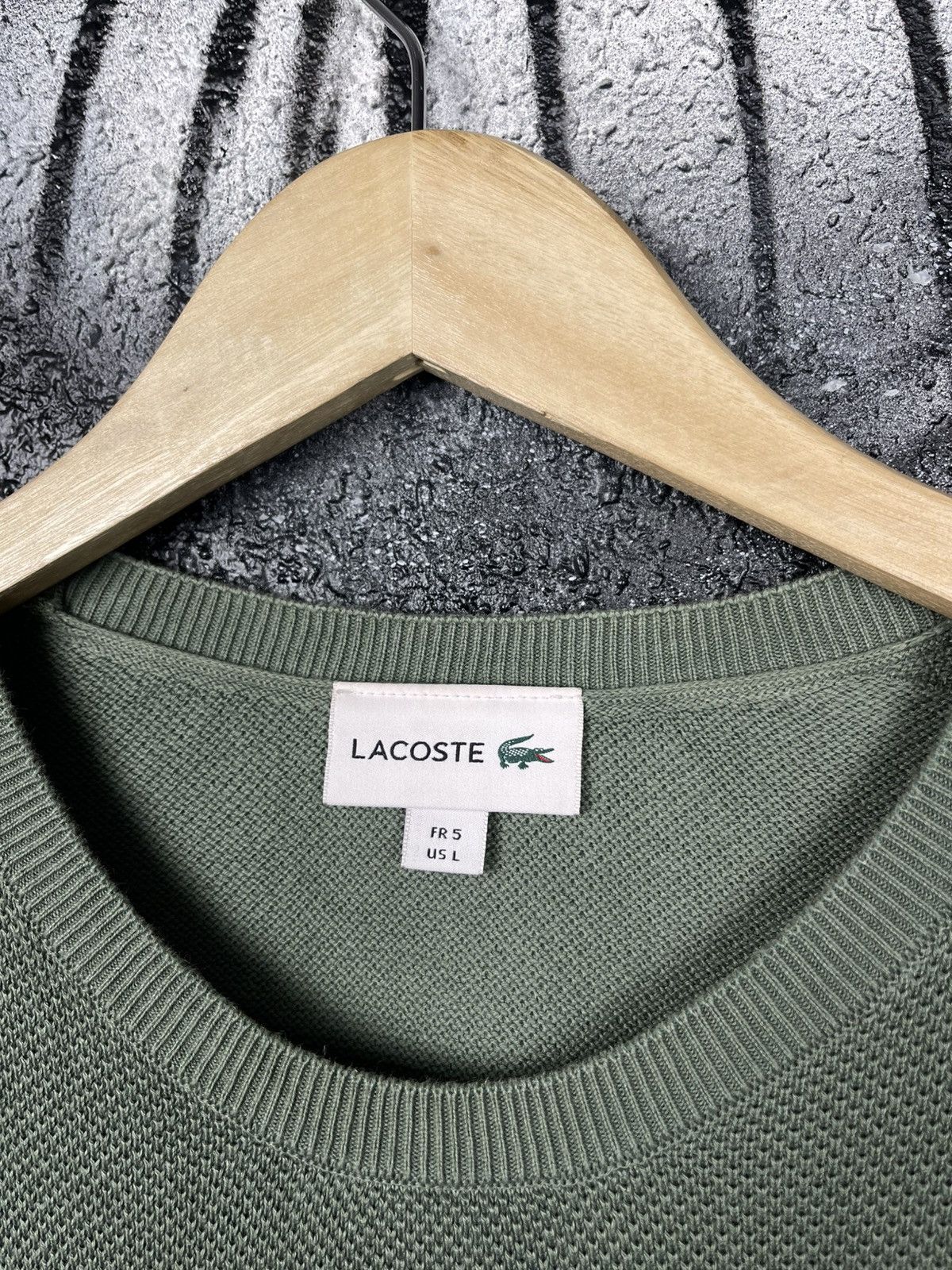 Lacoste Lacoste Knitted Olive Casual Sweater Men’s Size L Size US L / EU 52-54 / 3 - 10 Thumbnail