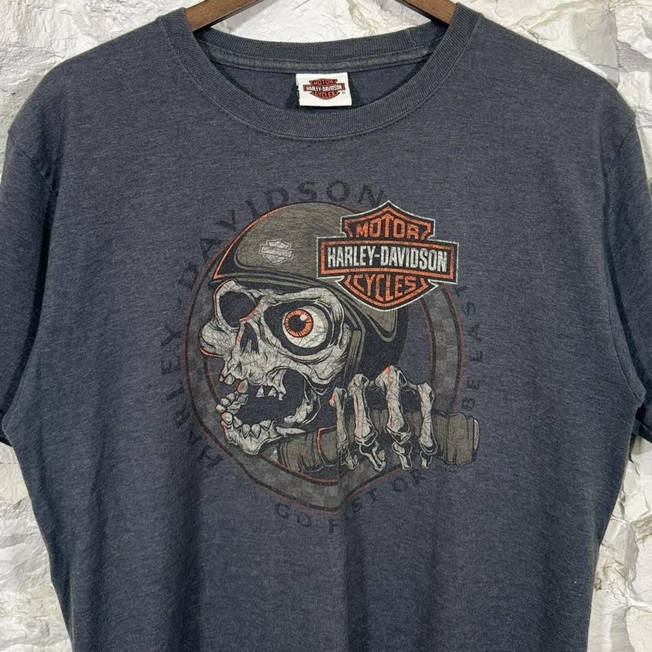 Harley Davidson Vintage Y2K Harley Davidson Skull Tee Size Large Size US L / EU 52-54 / 3 - 1 Thumbnail