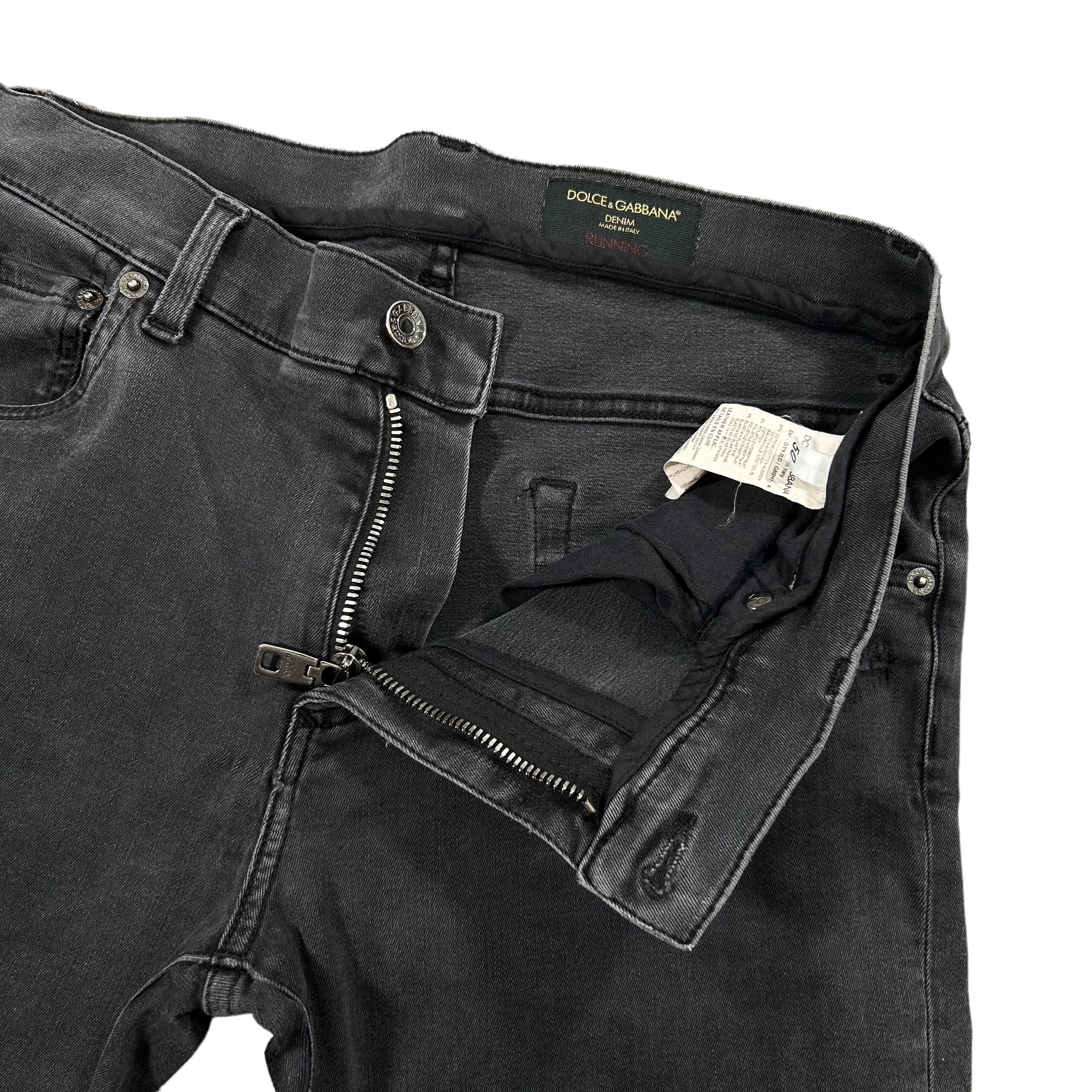Dolce & Gabbana Dolce Gabbana Black Skinny Cotton Stretch Denim Jeans 50 Size US 32 / EU 48 - 5 Thumbnail