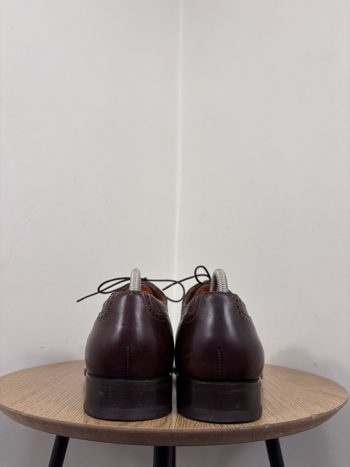 Santoni Santoni Men’s Burgundy Brown Leather Oxford Dress Shoes Size US 9 / EU 42 - 13 Thumbnail