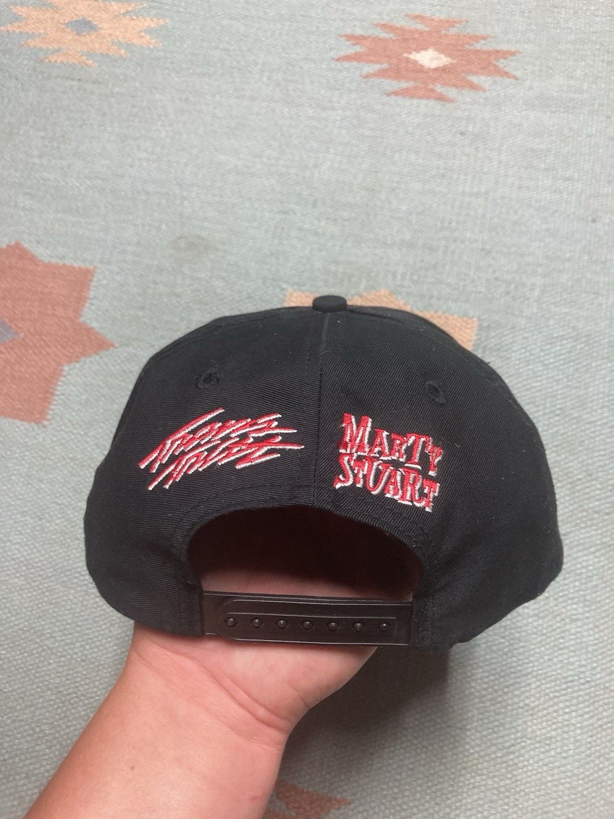 Vintage SnapBack hat double trouble Travis Tritt Marty Stuart countr Size ONE SIZE - 5 Thumbnail