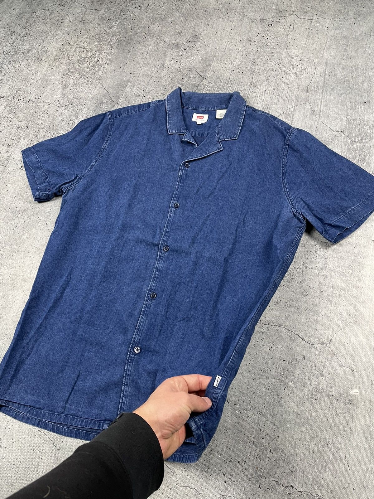 Polo Ralph Lauren × Vintage Vintage Polo Ralph Lauren Blue Denim Shirt Size US M / EU 48-50 / 2 - 2 Thumbnail