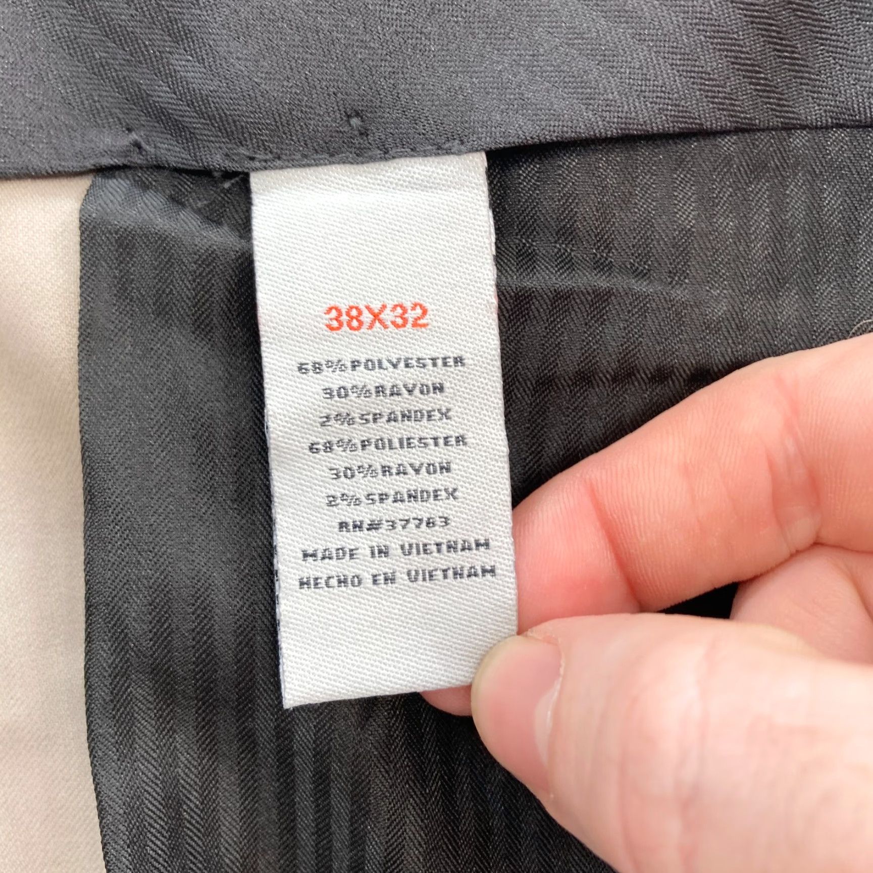 Arrow AXIST The City Pant Mens 38x32 Khaki Beige Narrow Straight Leg Dress Pants NWT Size US 38 / EU 54 - 5 Thumbnail