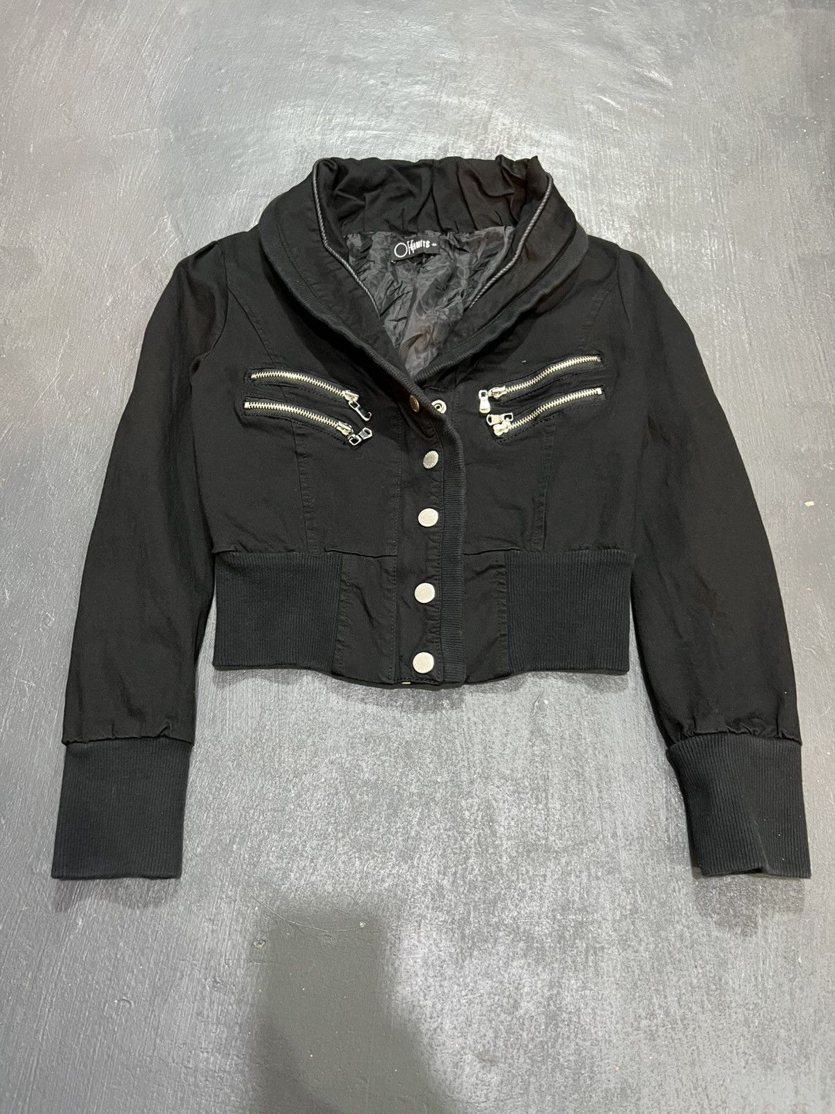 Other Offlimits Y2K Style Cropped Zip Jacket Punk Size M / US 6-8 / IT 42-44 - 2 Thumbnail