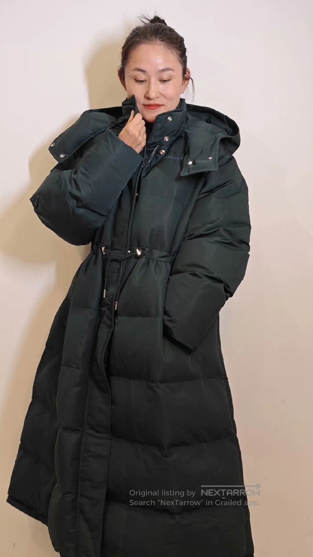 McQ Alexander McQueen Alexander Wang MQ Dark Green Long Puffy Coat. Size US XS / EU 42 / 0 - 2 Thumbnail