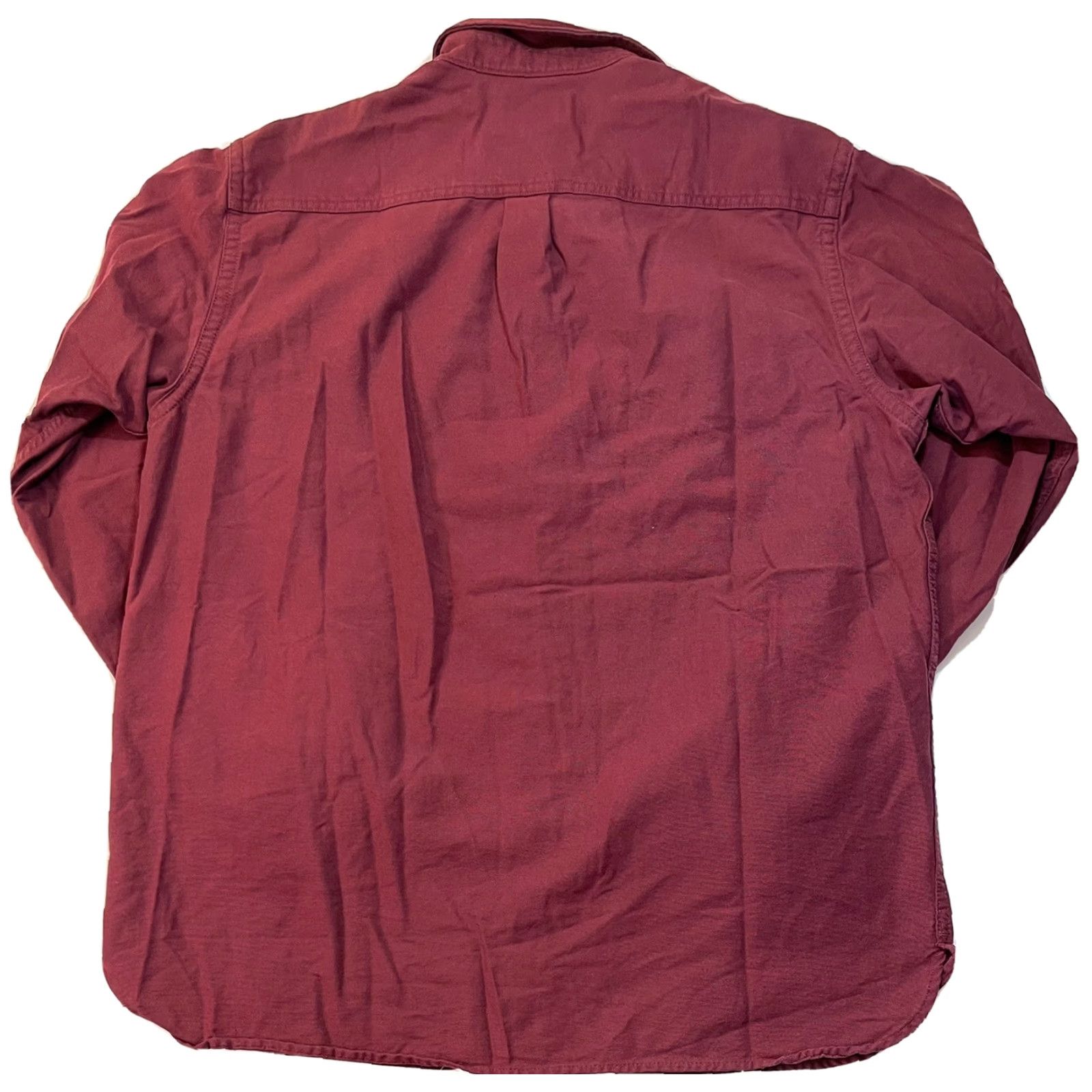 Vintage VINTAGE LL BEAN Chamois Shirt Shirt Men L Red Flannel Button-Up 1990s Casual Hunting Fishing Cotton Regular Size L Mens Size US L / EU 52-54 / 3 - 4 Thumbnail