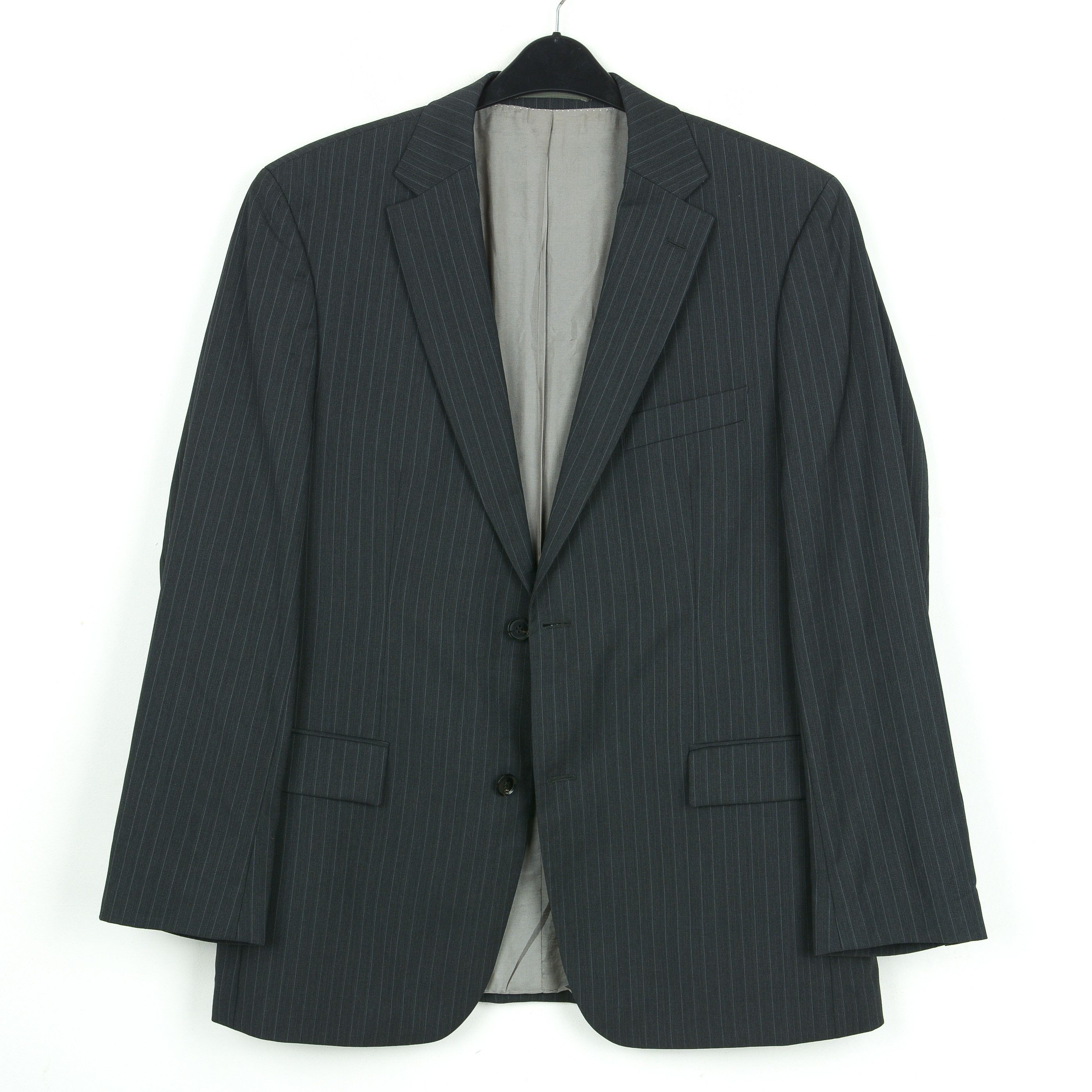 Hugo Boss Pasolini/Movie Wool Men Pinstriped Blazer Jacket EU 52 Coat Size 42R - 2 Thumbnail