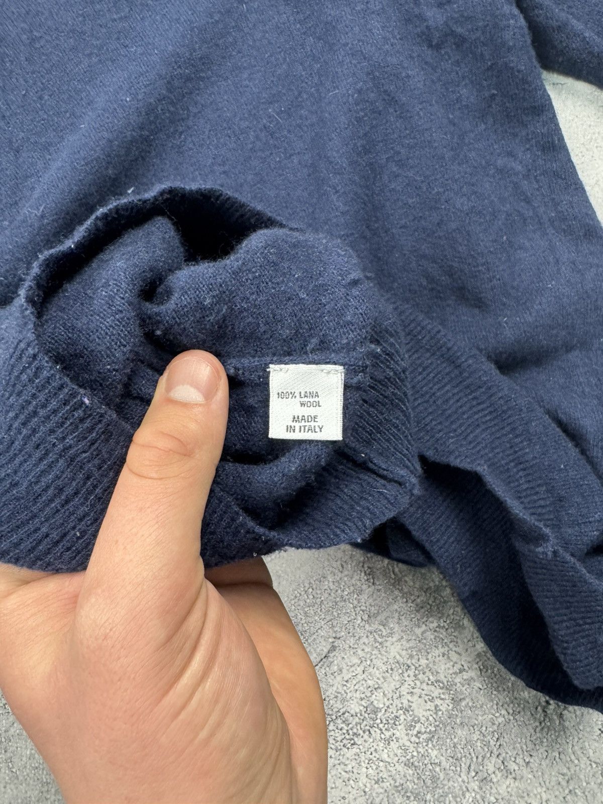 Loro Piana Loro Piana Lana Wool Blue Sweater Luxury Size US M / EU 48-50 / 2 - 16 Thumbnail