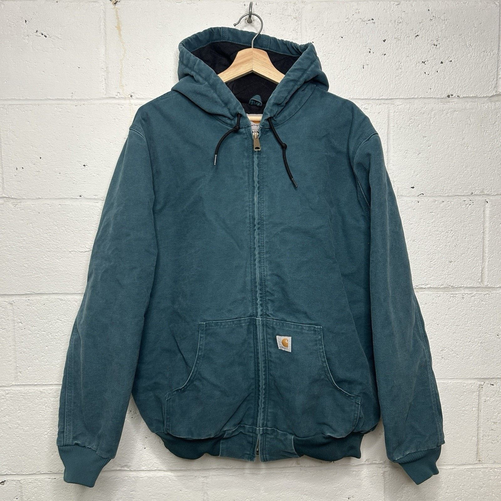 Carhartt Y2K Carhartt Quilted Active Jacket “Teal Blue” WJ130-443 Size XXL / US 16-18 / IT 52-54 - 1 Thumbnail