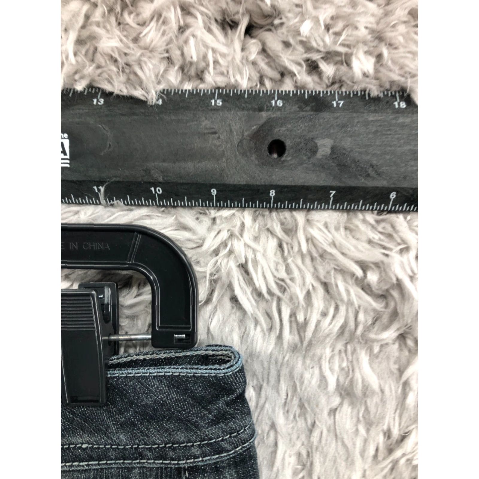 Denime Dereon Jeans Skinny Mid Dark Blue 30 in 33 in Juniors Size 7 Belt Loops 5-Pocket Denim Fashion Womens Size 28" / US 6 / IT 42 - 2 Thumbnail