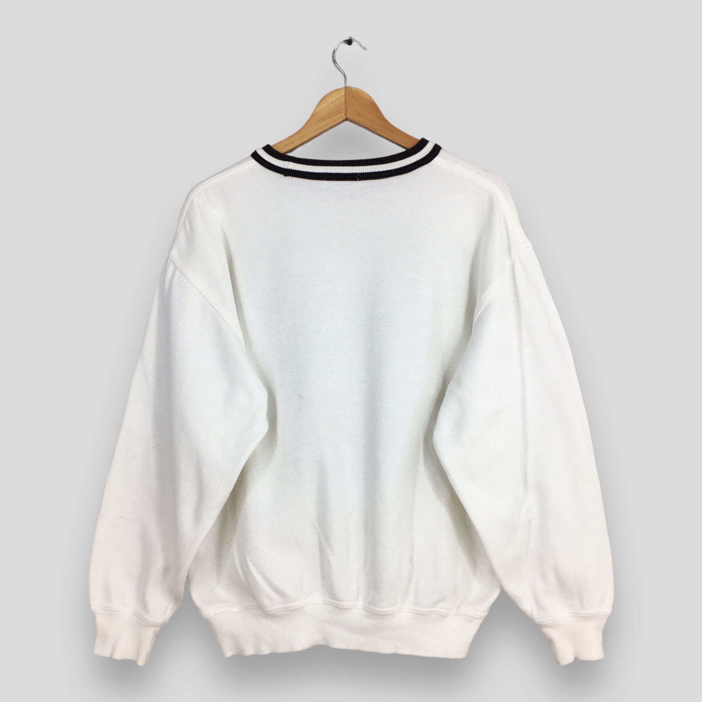 Designer × Hardy Amies × Vintage Vintage Hardy Amies Sport White Sweatshirt Medium Size US M / EU 48-50 / 2 - 6 Thumbnail