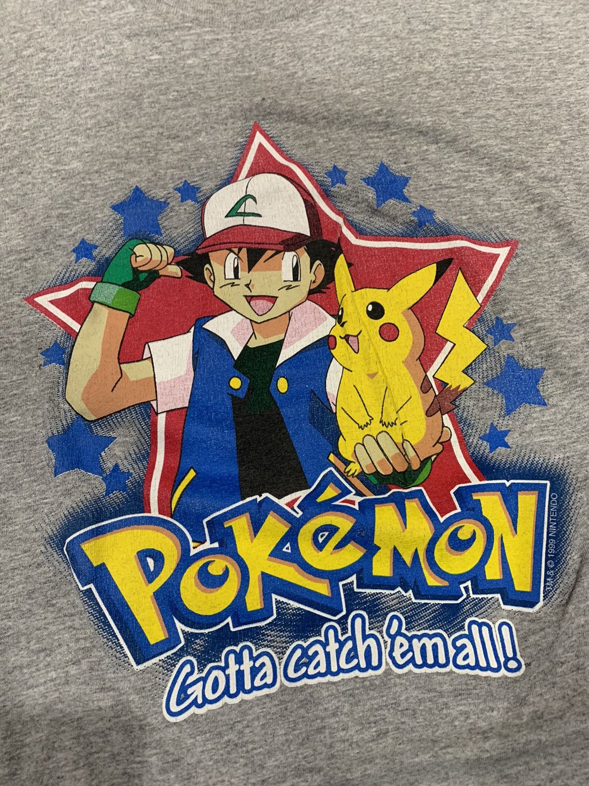 Japanese Brand × Nintendo × Pokemon Vintage 90s Ash “Catch them all” Pokémon Nintendo Tee Size US XL / EU 56 / 4 - 2 Thumbnail