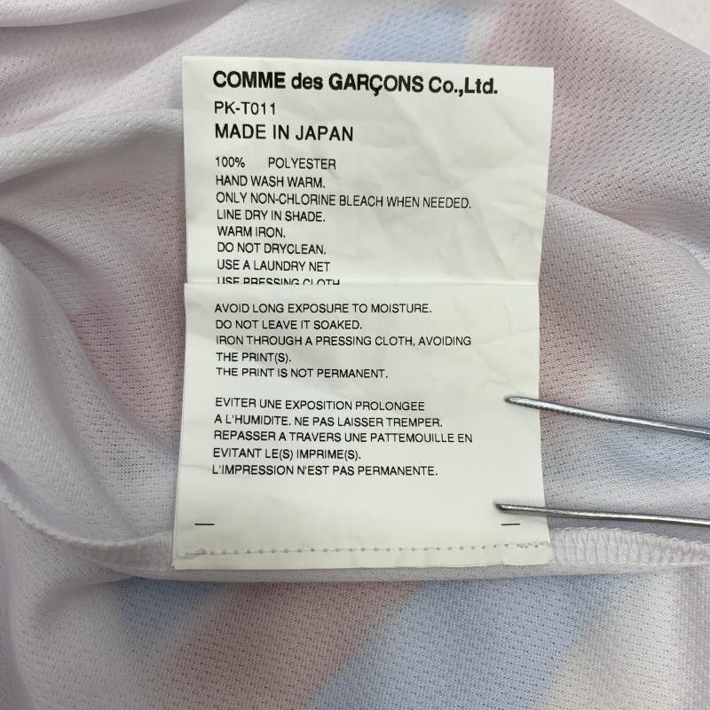 Comme des Garcons Homme Short Sleeve Front Wave Printed Tshirt White Size US S / EU 44-46 / 1 - 7 Thumbnail