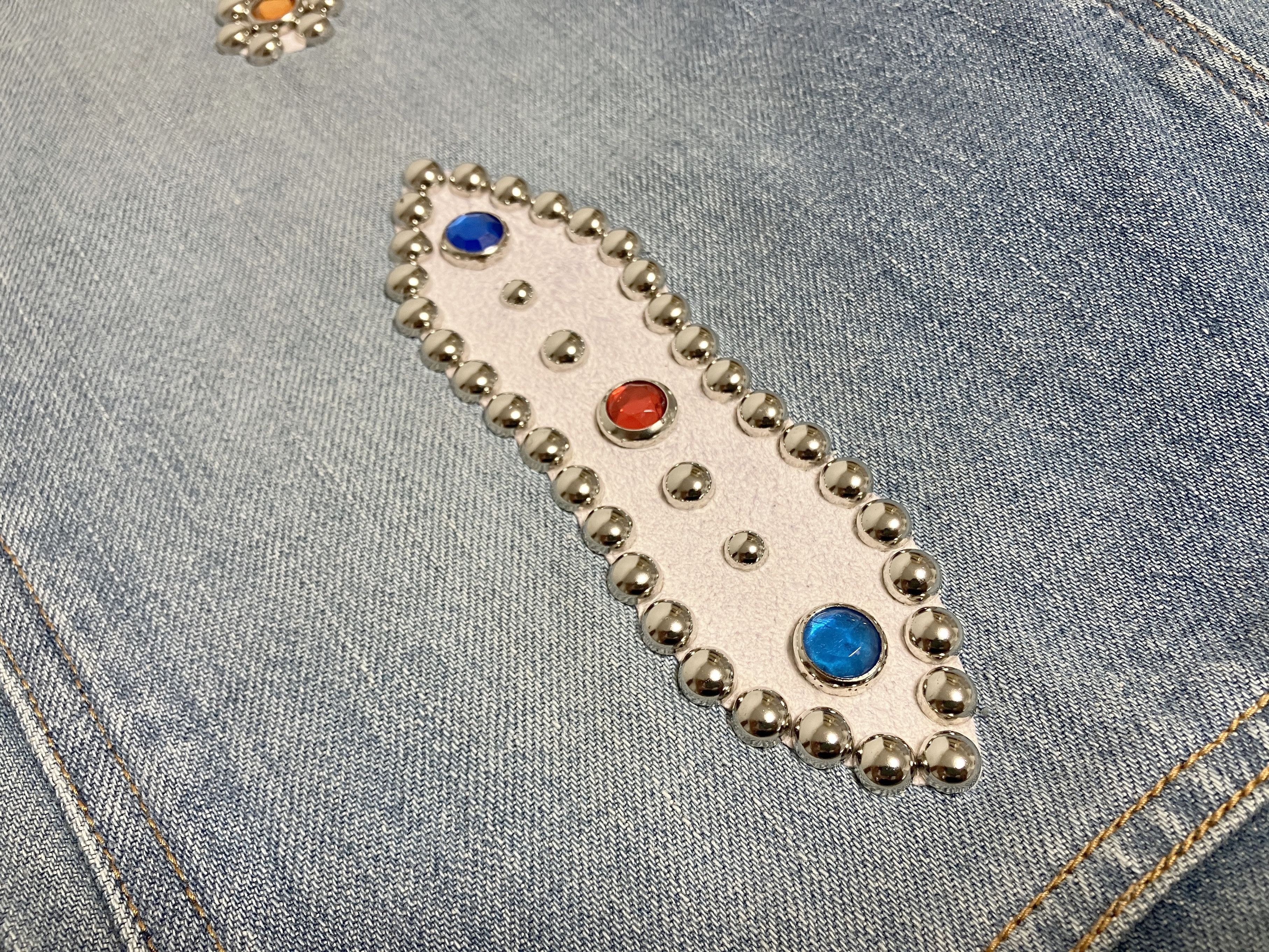 Kapital KAPITAL 14oz denim shorts studs remake indigo studded new 36 Size US 36 / EU 52 - 4 Thumbnail