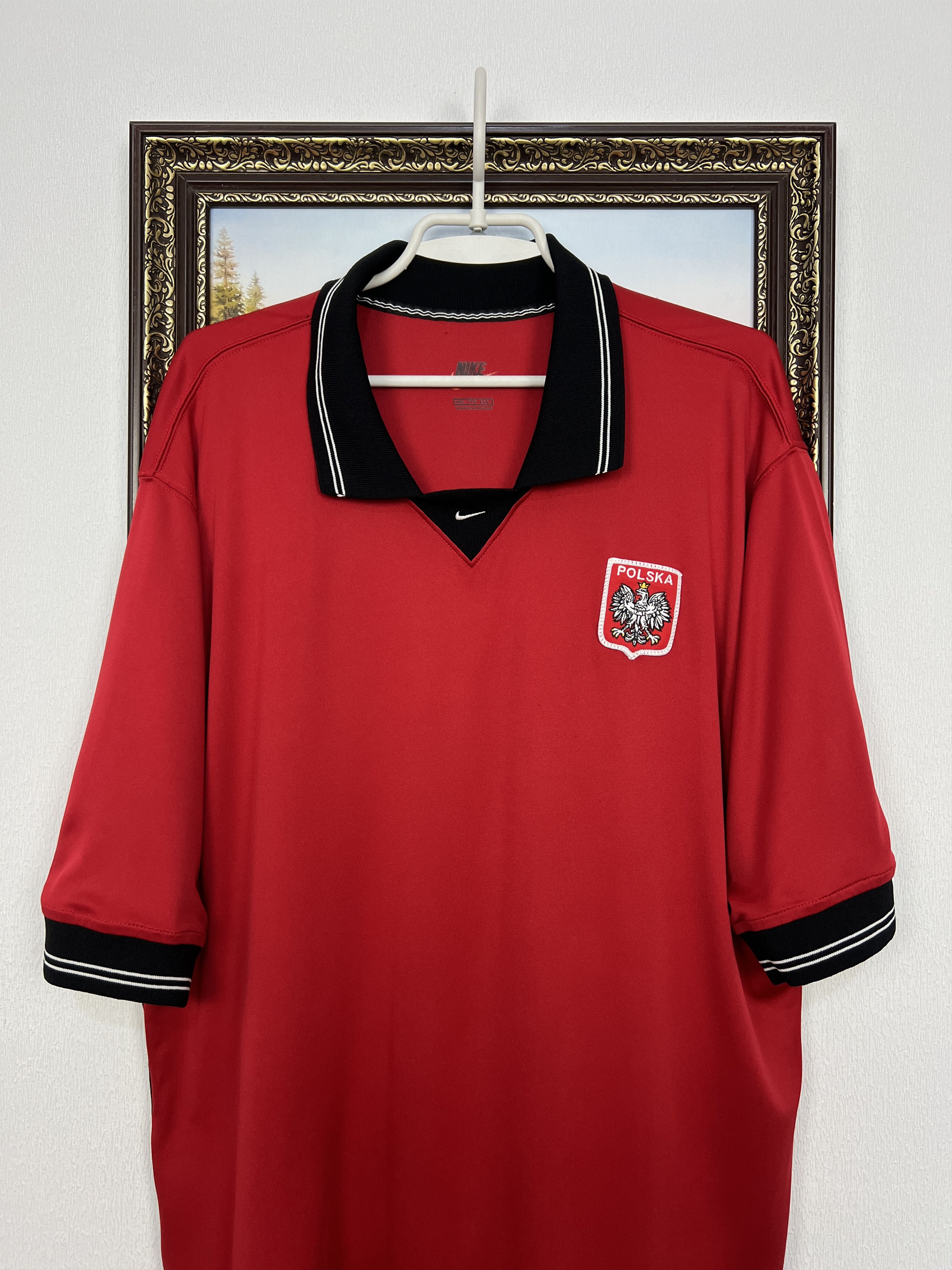 Nike Vintage Nike Poland Football Shirt Soccer Jersey Size US XXL / EU 58 / 5 - 2 Thumbnail