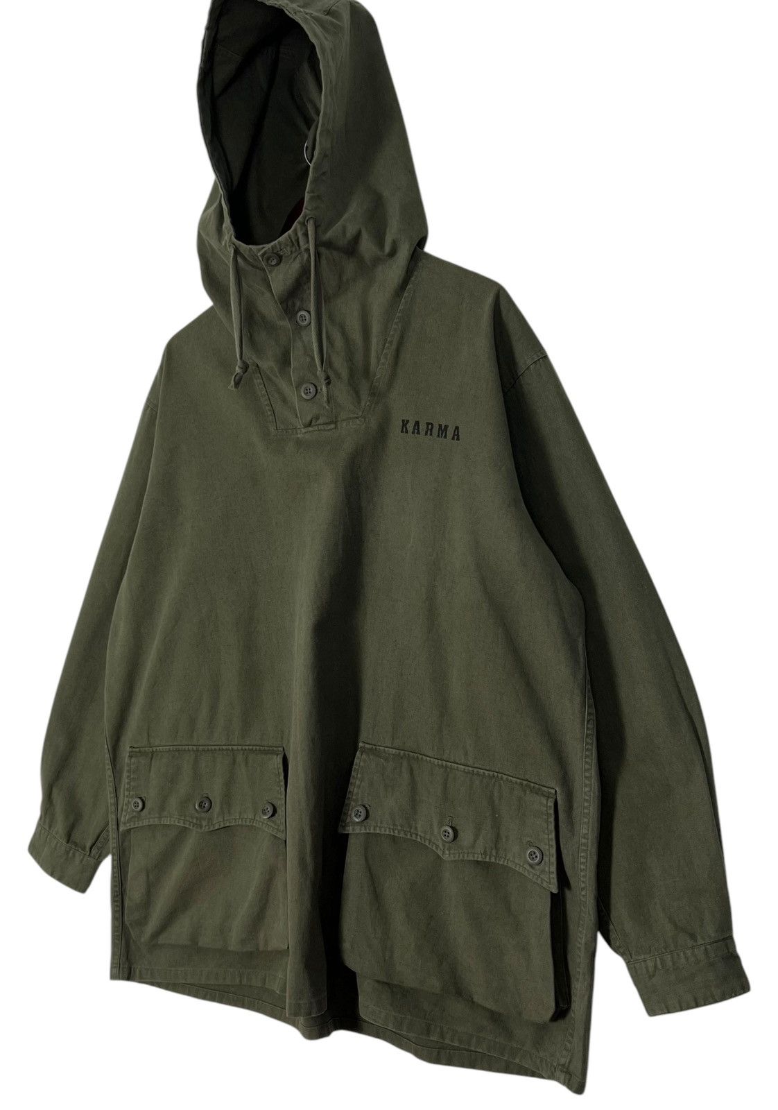 Japanese Brand Vintage KARMA Rip Off USN Anorak Smock Military Jacket Size US XXL / EU 58 / 5 - 5 Thumbnail