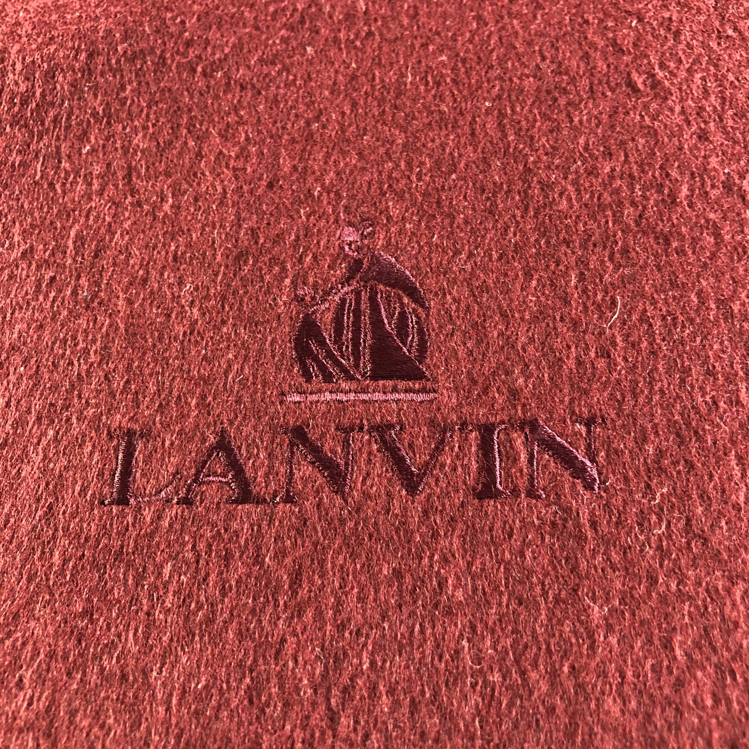 Lanvin Lanvin Plain Cashmere Scarf Muffler Neckwear V2725 Size ONE SIZE - 4 Thumbnail