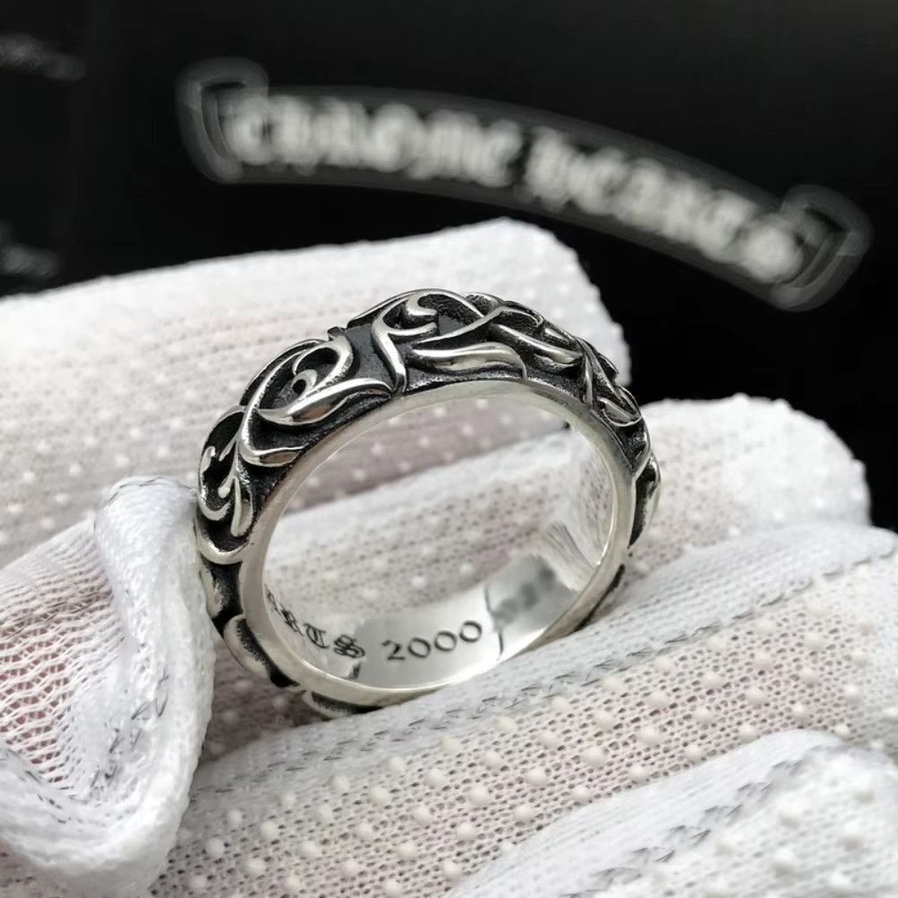 Jewelry Vintage Punk Steel Flower Style Ring Size ONE SIZE - 5 Thumbnail