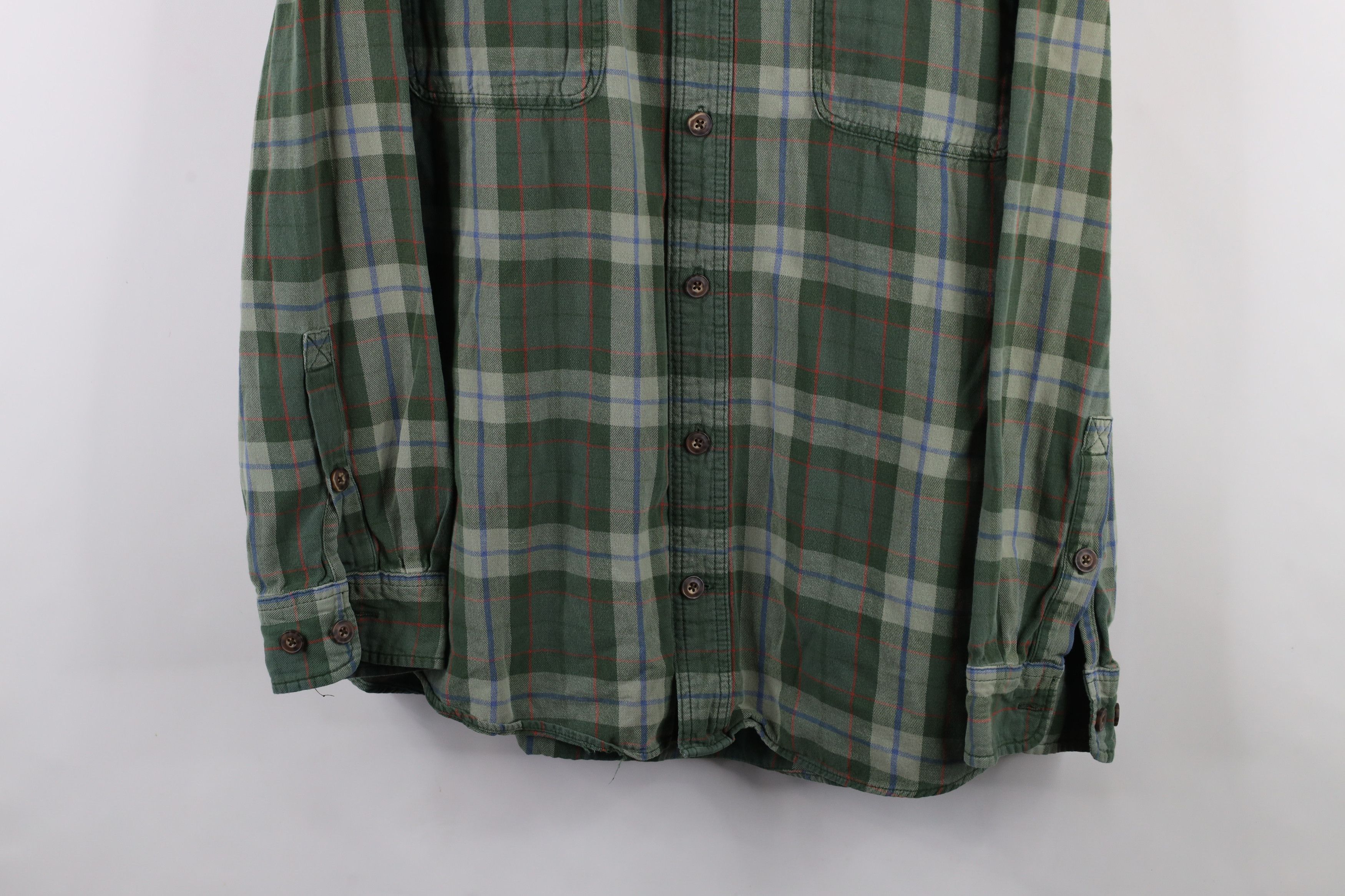 Duluth Trading Company × Vintage Duluth Trading Co Collared Button Down Shirt Green Plaid Size US XL / EU 56 / 4 - 3 Thumbnail
