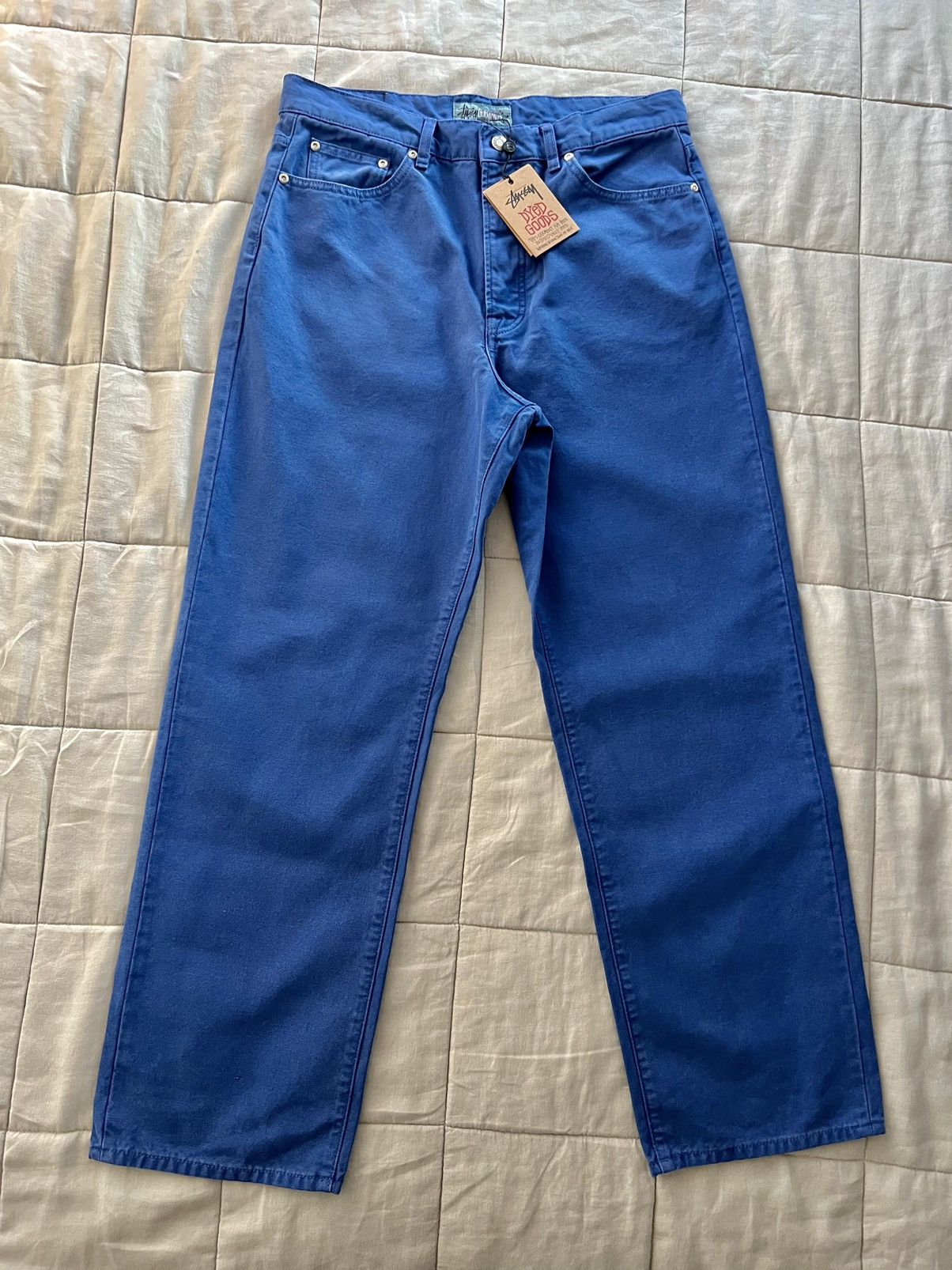 Stussy Denim Chore Jacket Blue | Grailed
