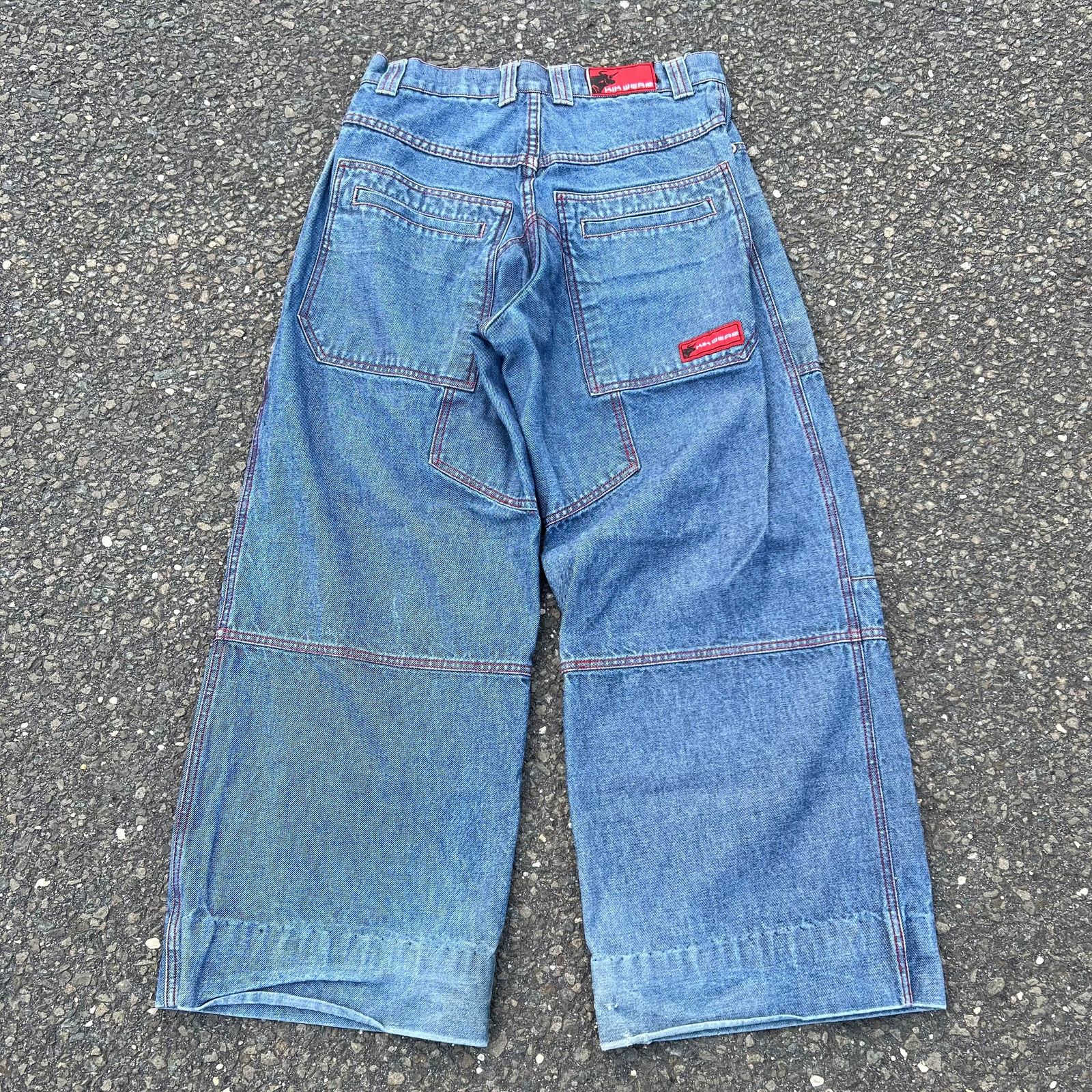 image of Vintage Crazy Kikwear 90's Y2K Baggy Denim Blue Jeans, Men's (Size 30)