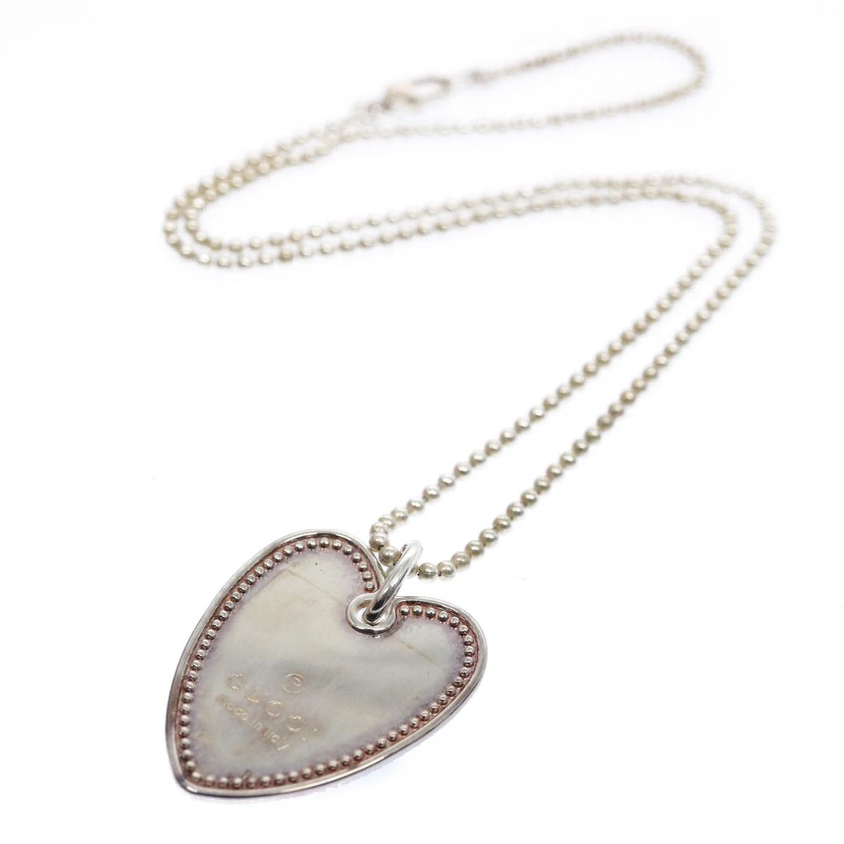 Gucci Gucci Heart Necklace Silver Size ONE SIZE - 1 Thumbnail