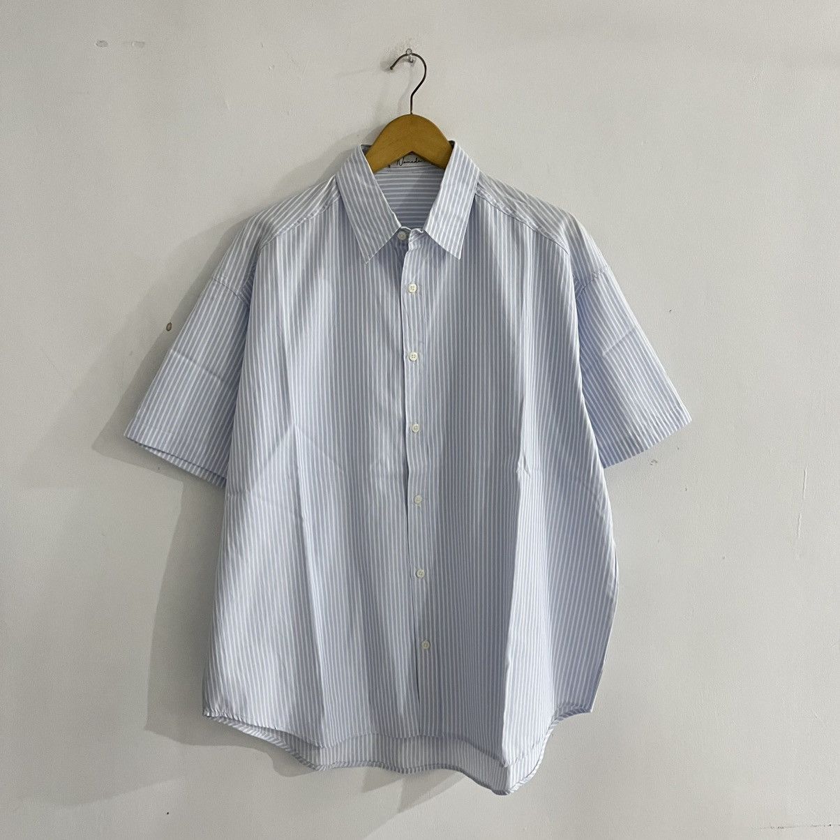 Issey Miyake Nomade - Blue White Striped Iconic Shirt Size US L / EU 52-54 / 3 - 1 Thumbnail