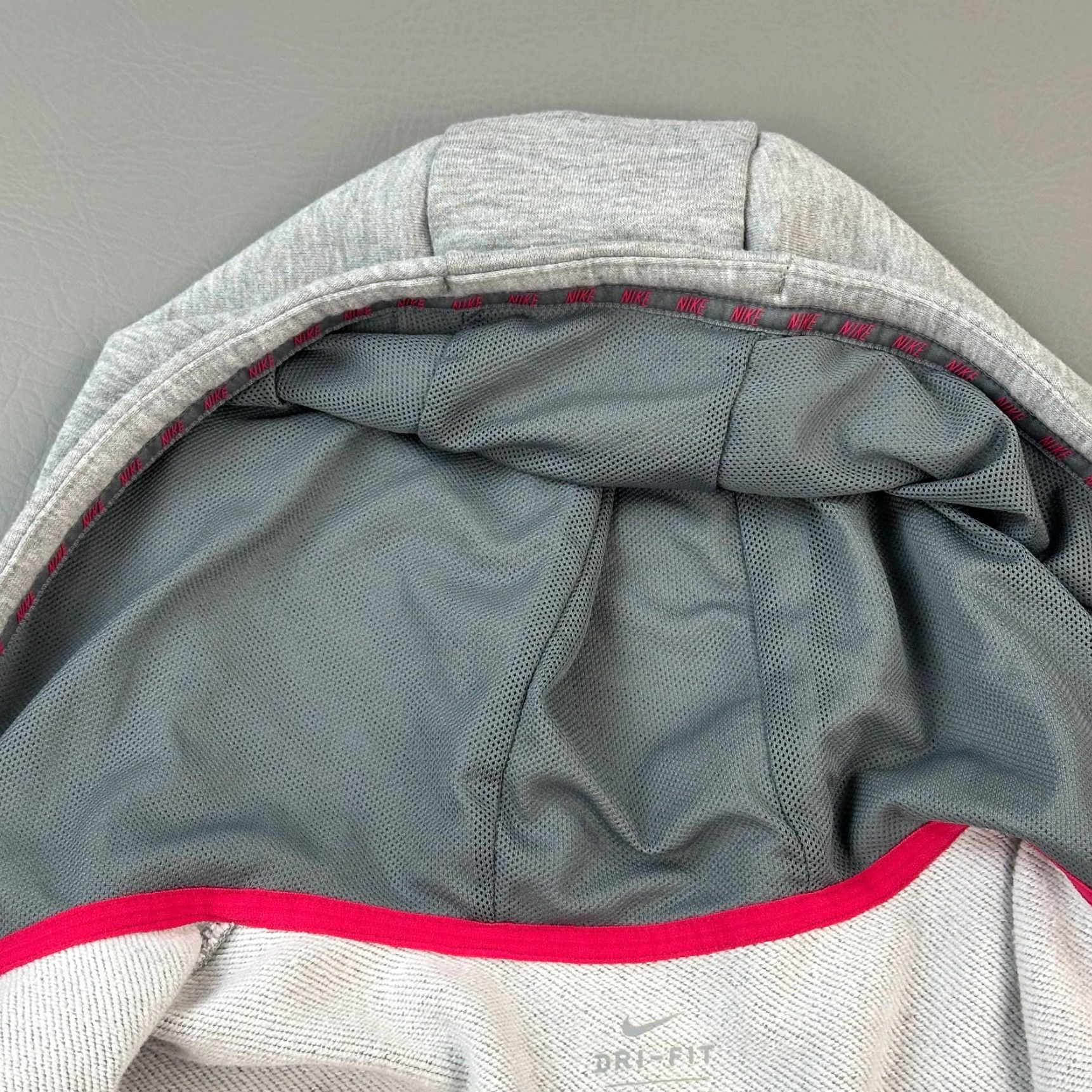 Nike Nike Hoodie Women's XL Gray Dri-Fit Full Zip Swoosh Activewear Size XL / US 12-14 / IT 48-50 - 3 Thumbnail