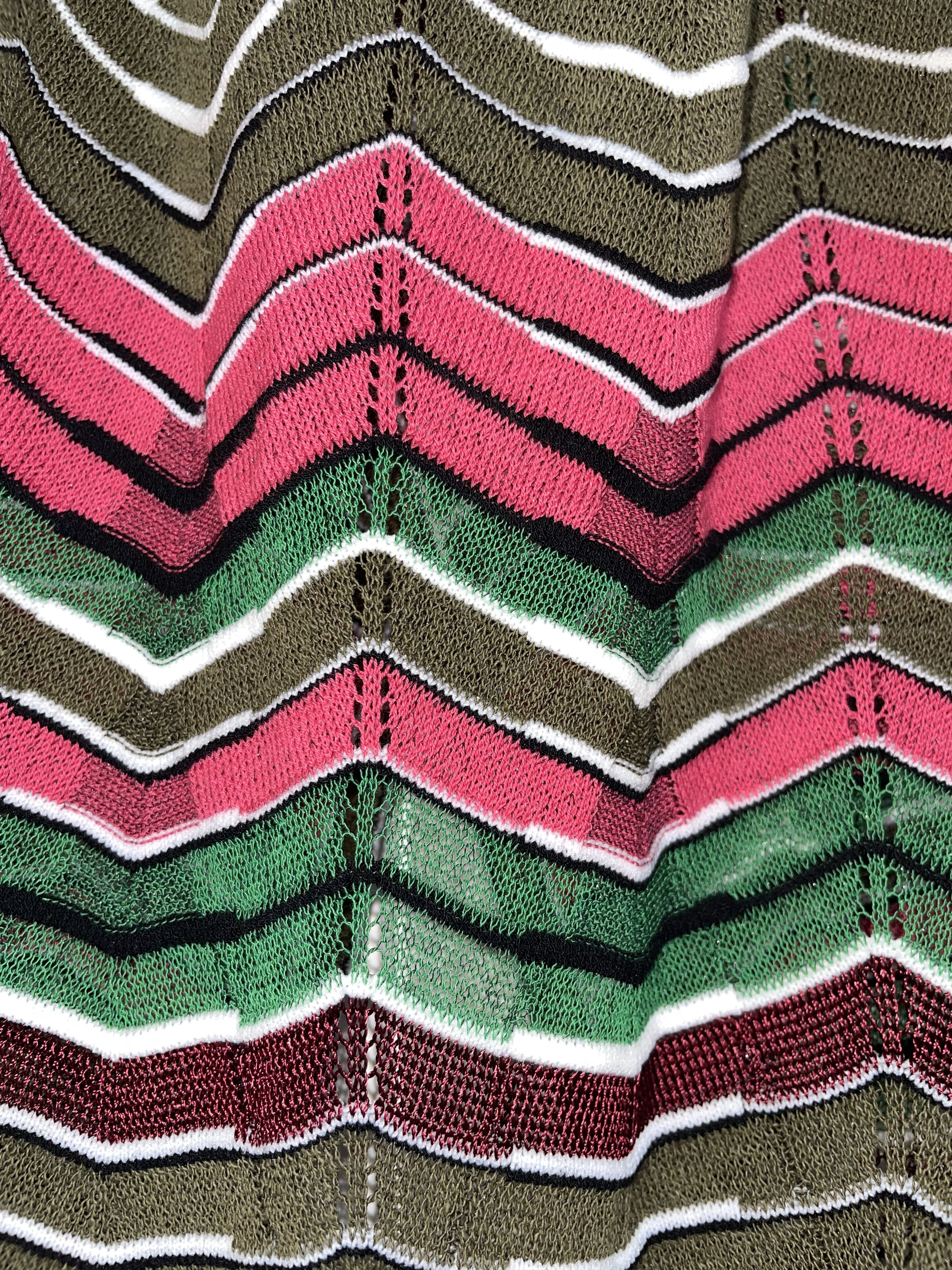 Missoni M Missoni | Chevron and Stripe Halter Top | Sz IT38 Size XS / US 0-2 / IT 36-38 - 4 Thumbnail