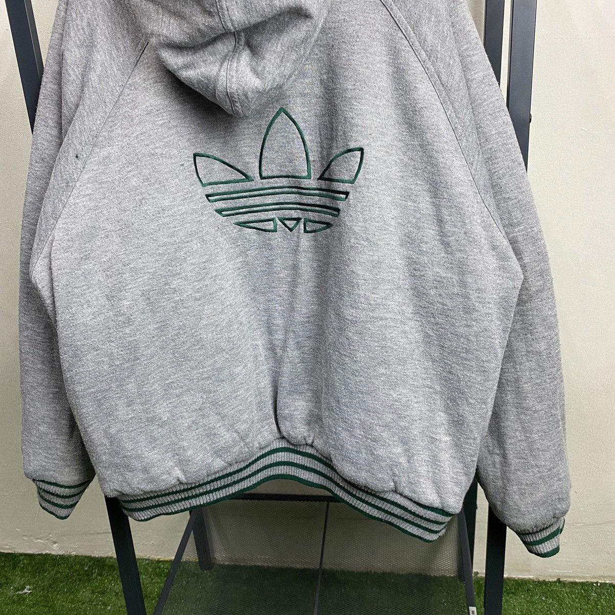Adidas × Vintage VINTAGE‼️Adidas Trefoil Embroided Reversible Hoodie Size US XL / EU 56 / 4 - 6 Thumbnail