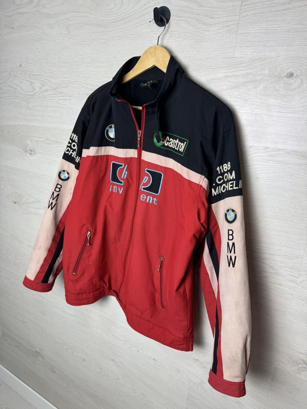 BMW BMW Williams Racing F1 Formula Uno Jacket Red Vintage Size US L / EU 52-54 / 3 - 12 Thumbnail