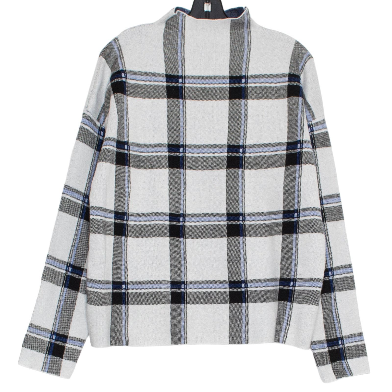 Elie Tahari Tahari Sweater Plaid Mock Neck XL Quiet Luxury Minimalist Size XL / US 12-14 / IT 48-50 - 1 Thumbnail