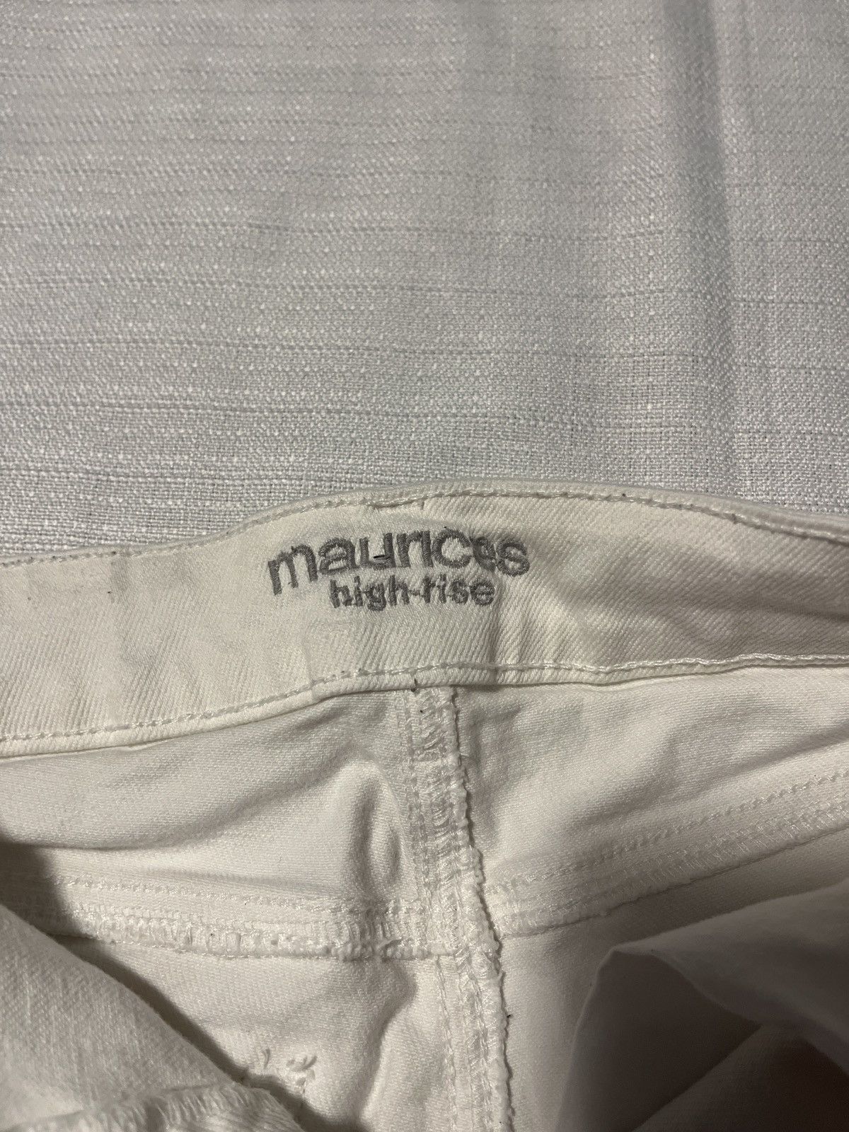 Other Women's High Rise White Jean Shorts Size 26" / US 2 / IT 38 - 4 Thumbnail