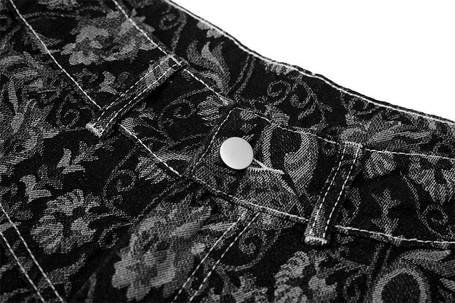 Vintage Paisley Streetwear Hip Hop Baggy Jeans Size US 29 - 5 Thumbnail