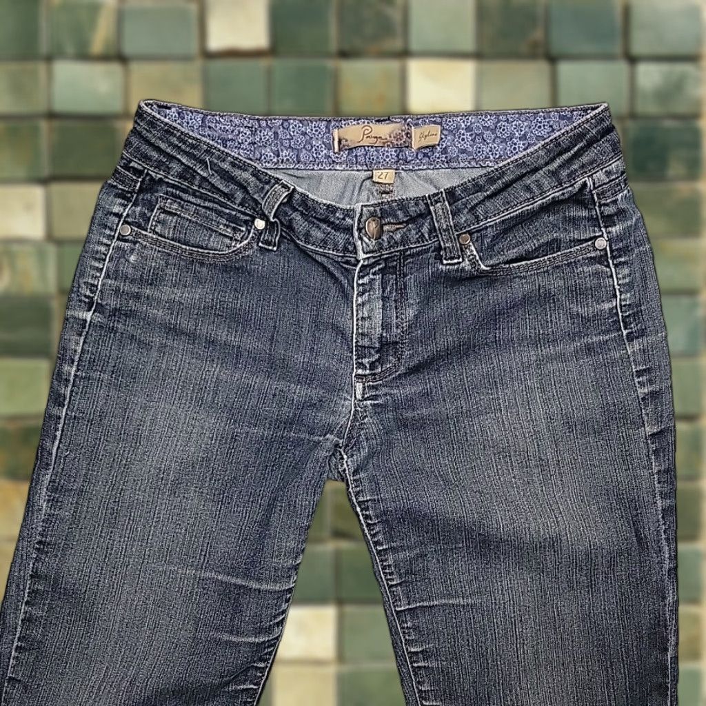 Paige VINTAGE Paige Jeans Women 27 Blue Denim Skyline Skinny Stretch Cotton Blend Casual Pants Size 27" / US 4 / IT 40 - 1 Thumbnail