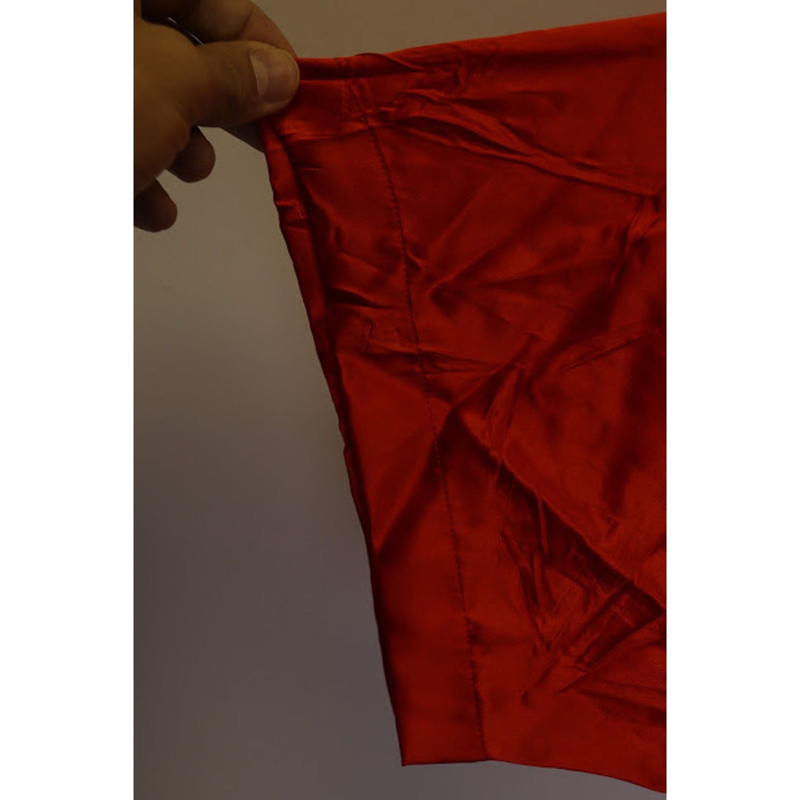 Balenciaga o1rshd1 Fluid Silk Satin Short Sleeve Shirt in Red Size US M / EU 48-50 / 2 - 4 Thumbnail