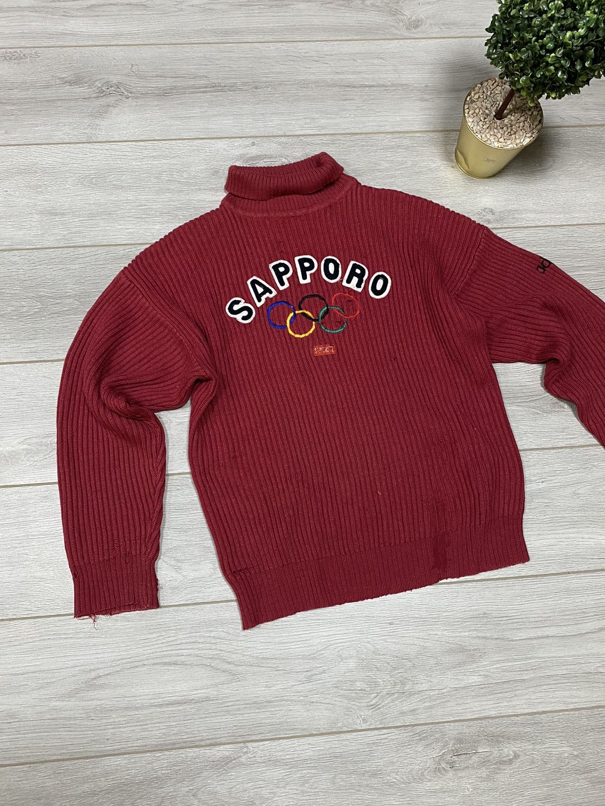 Vintage Adidas Sapporo Olympic vintage wool turtle neck sweater Size US M / EU 48-50 / 2 - 11 Thumbnail