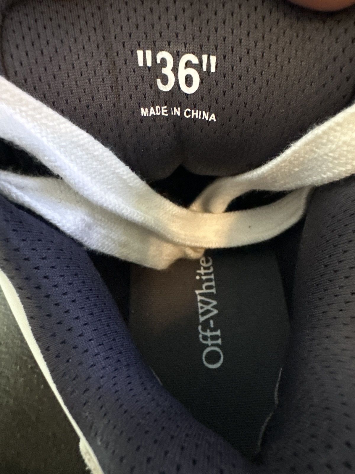 Off-White Off-White Mid Top Sponge Round Toe Sneakers Size US 6 / IT 36 - 7 Thumbnail