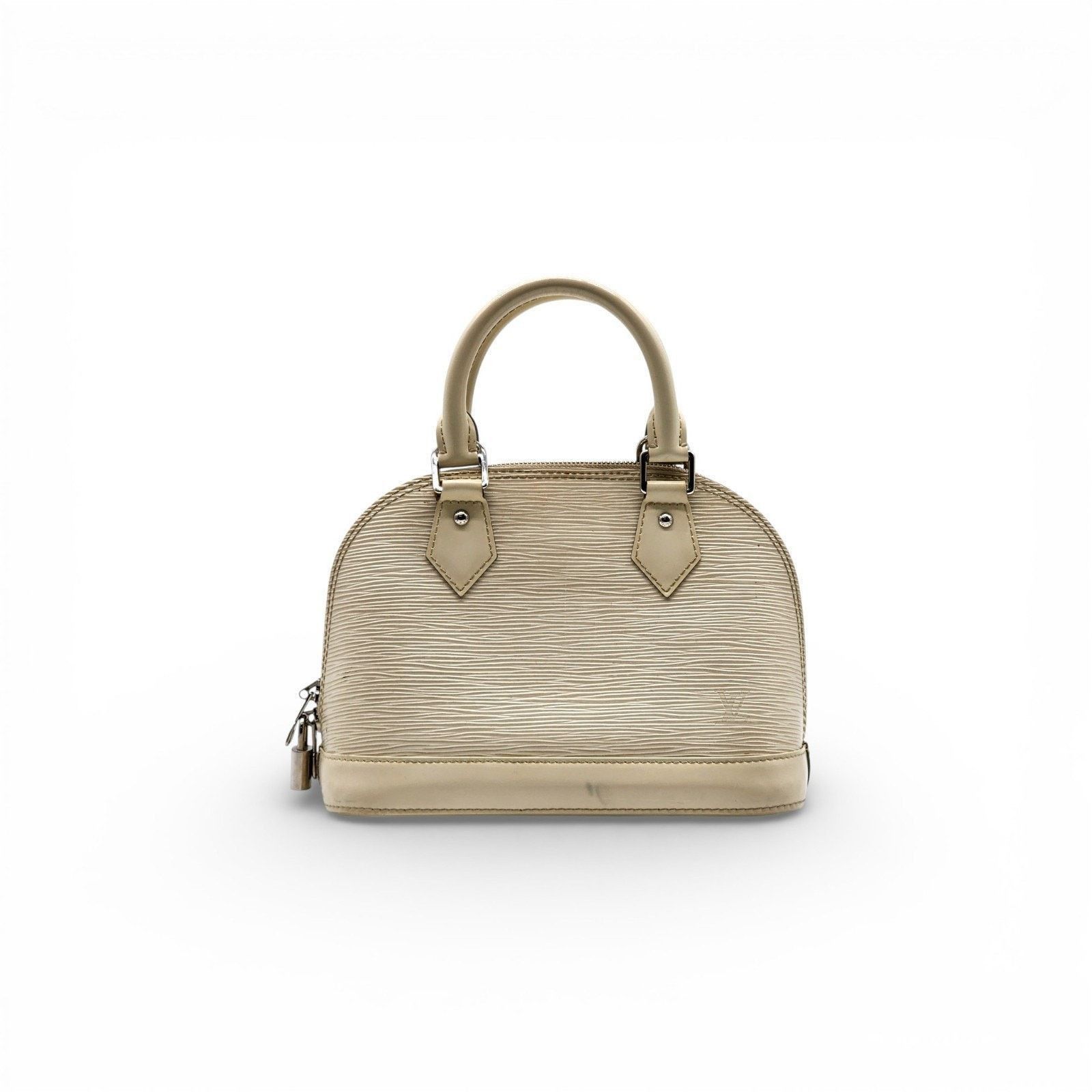 Louis Vuitton Alma BB Epi Leather Top Handle Bag Handbag Ivory Off-White Size ONE SIZE - 3 Thumbnail