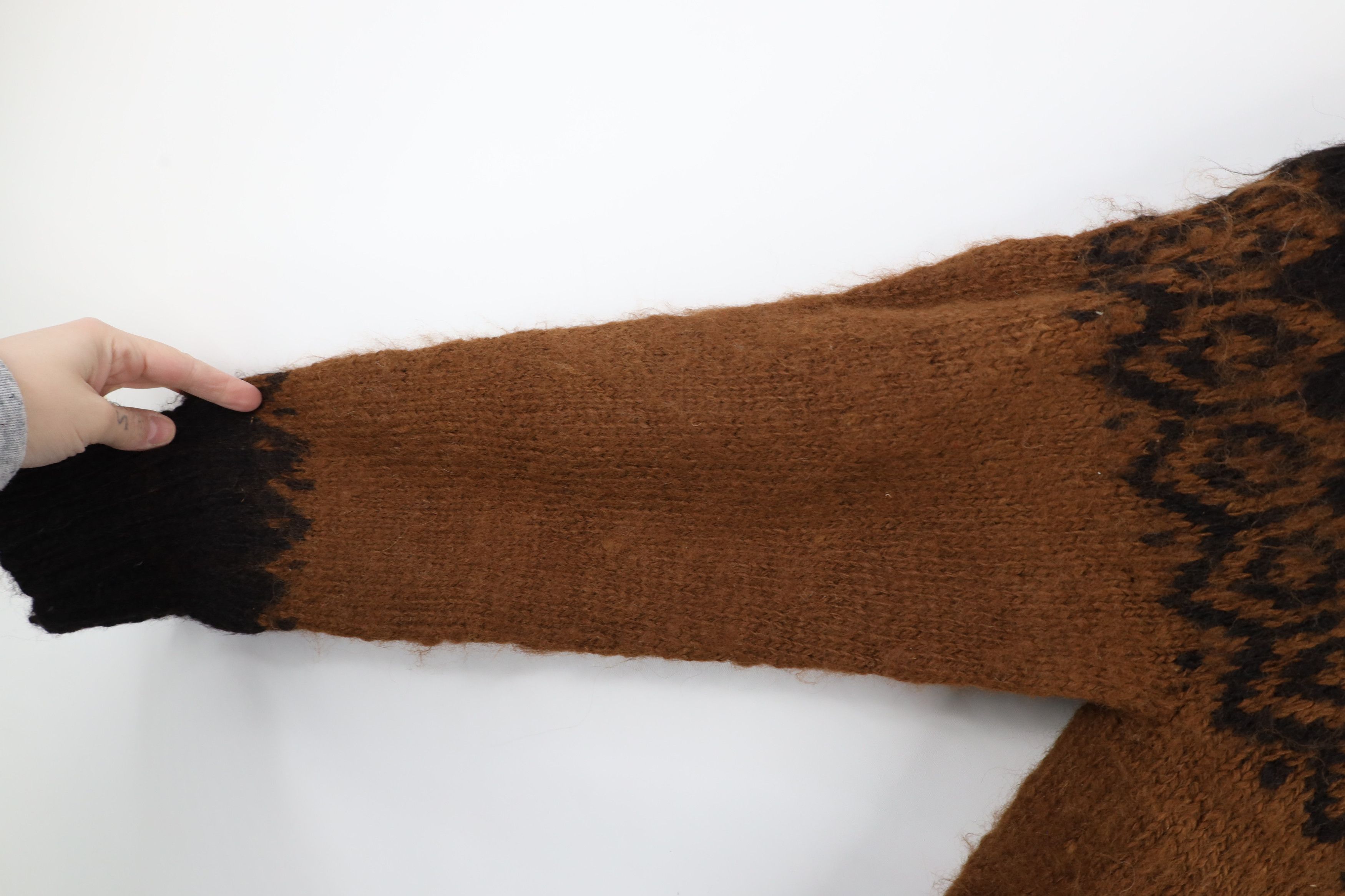 Vintage Vintage 90s Streetwear Alpaca Wool Knit Crewneck Sweater Size XL / US 12-14 / IT 48-50 - 6 Thumbnail