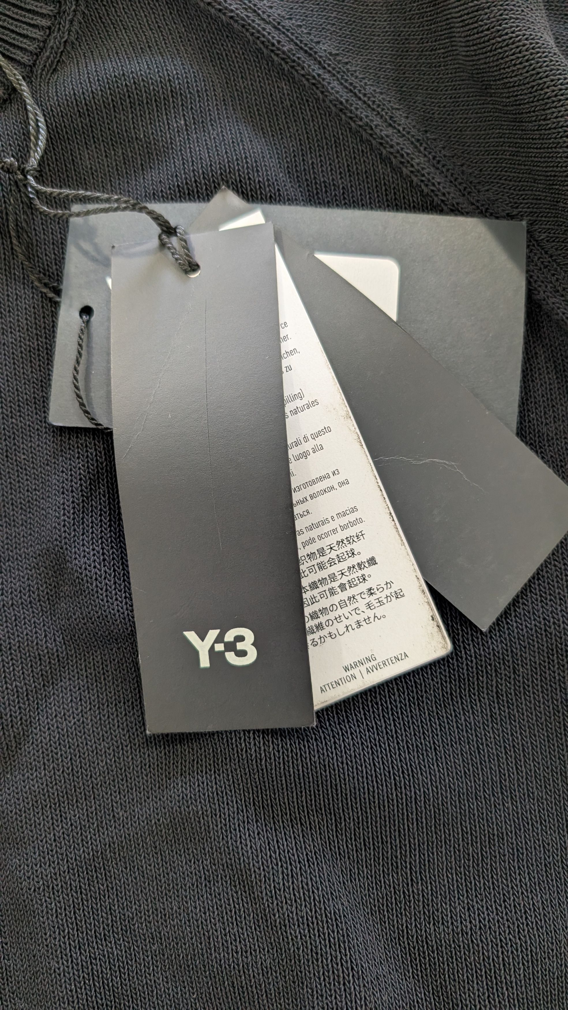 Adidas × Y-3 Adidas Y-3 Shred Logo Intarsia Knit Sweater XL Yamamoto Size US XL / EU 56 / 4 - 6 Thumbnail