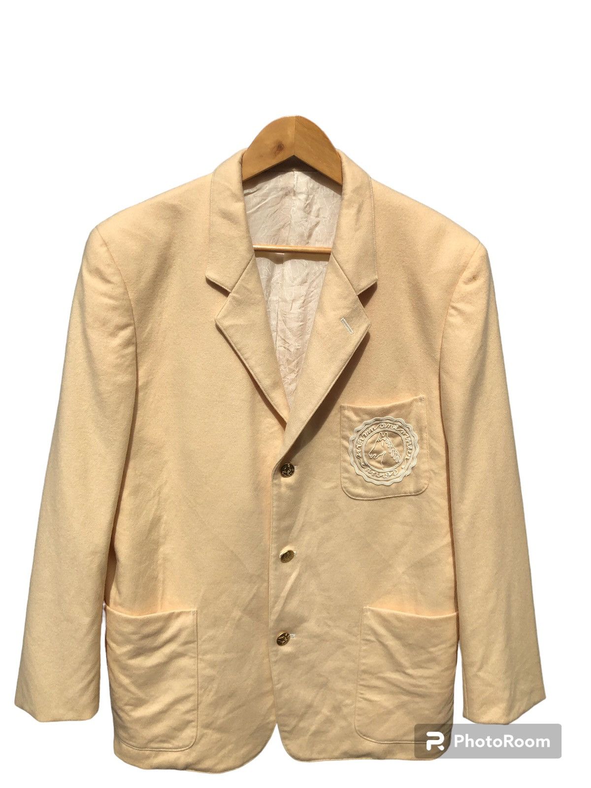 Junko Shimada Vintage JUNKO SHIMADA gold button wool blazer Size US M / EU 48-50 / 2 - 1 Thumbnail