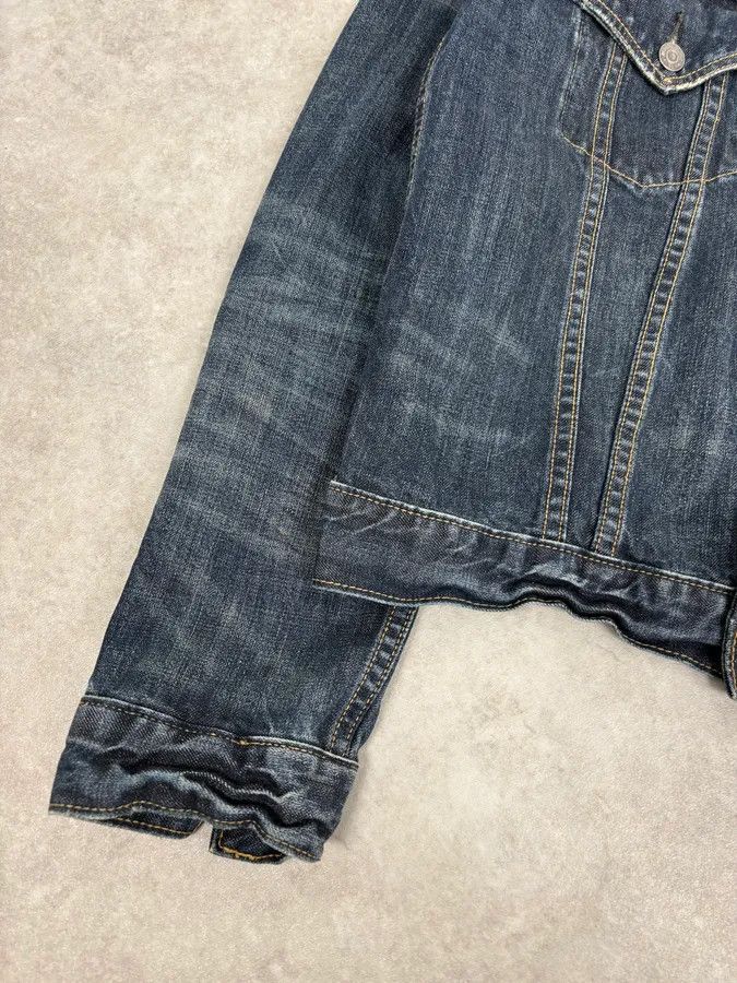 Polo Ralph Lauren 2000s Ralph Lauren Dark Blue Minimalist Stiched Denim Jacket Size US M / EU 48-50 / 2 - 8 Thumbnail