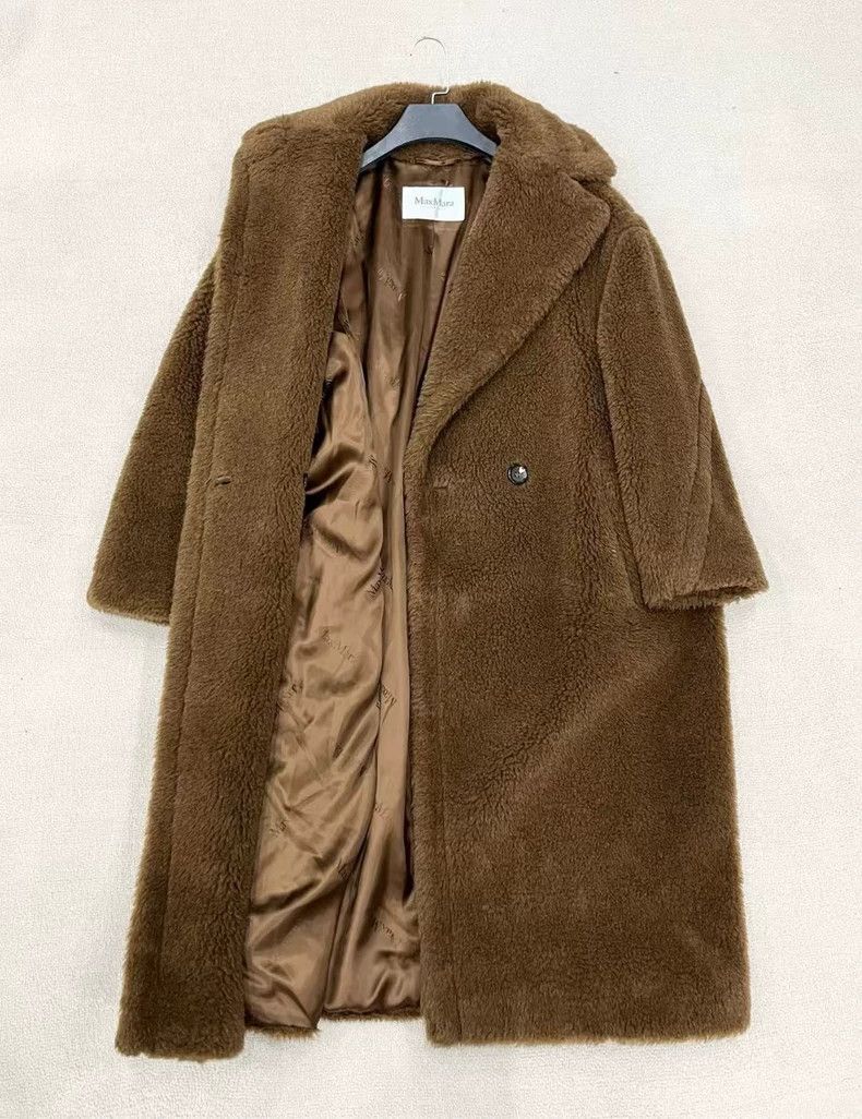 Max Mara Max Mara Classic Teddy Camel Hair Long Lapel Coat Jacket Size S / US 4 / IT 40 - 5 Thumbnail