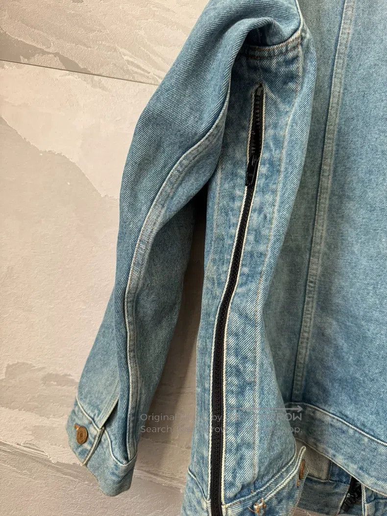 Balenciaga Balenciaga Side Zip Double-Button Denim Jacket Size US XS / EU 42 / 0 - 5 Thumbnail