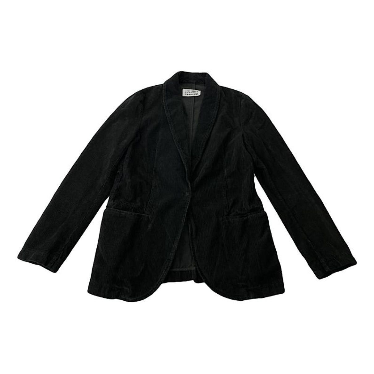 Maison Martin Margiela Black Cotton Coat