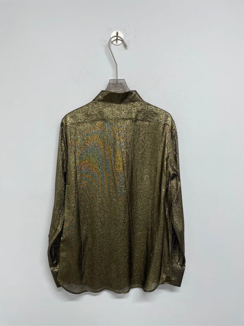 Yves Saint Laurent YSL Golden Long Sleeve Shirt Size 38- Size US M / EU 48-50 / 2 - 2 Thumbnail